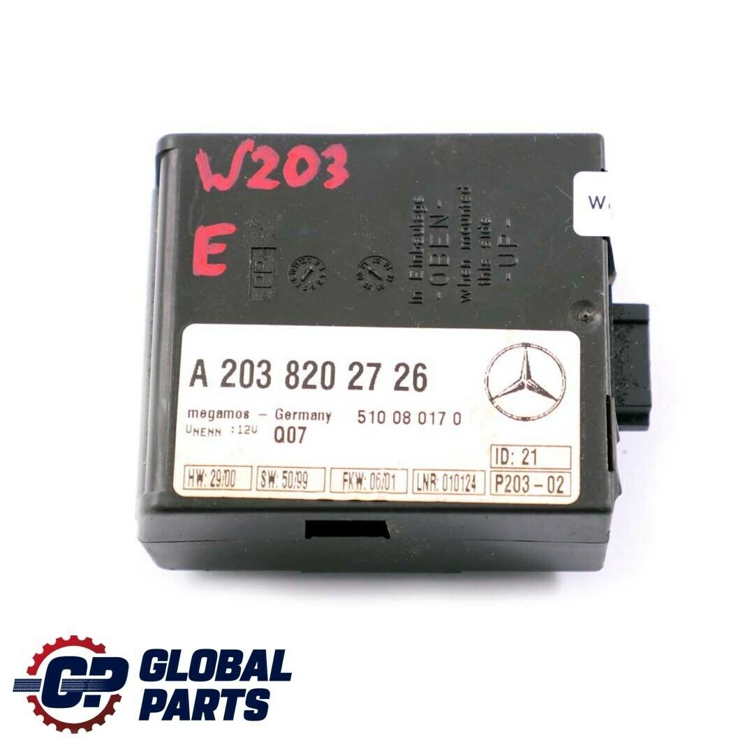 Mercedes-Benz C E Klasse W203 W211 Alarm Abschleppschutz Steuergerät ECU