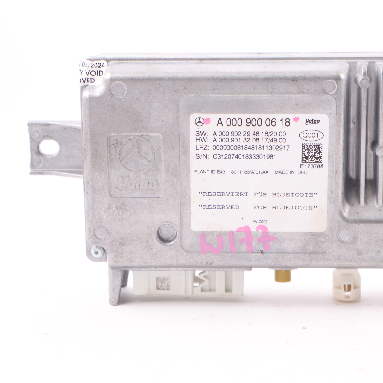 Mercedes W177 W910 Parkassistenzmodul Parksteuergerät ECU A0009000618