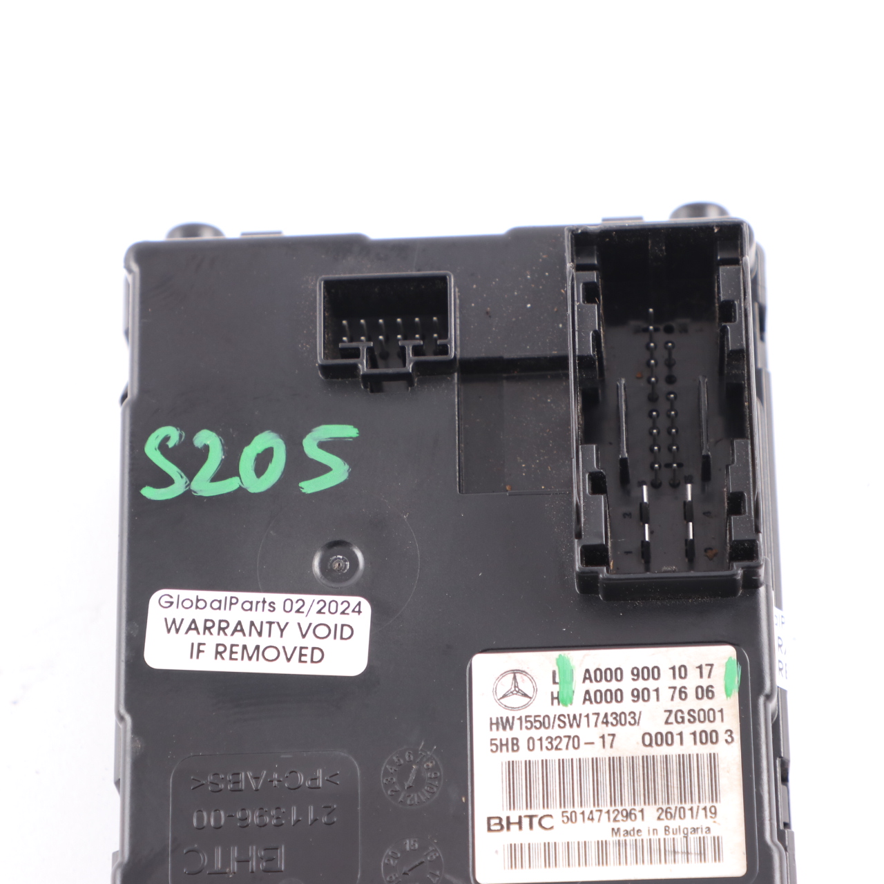 Mercedes S205 W205 Klimaanlagen-Steuermodul A/C ECU Einheit A0009001017