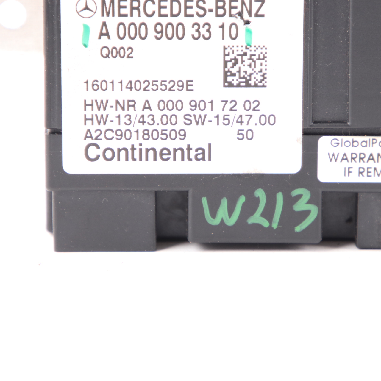 Mercedes W205 W213 Kraftstoff pumpen modul Steuergerät ECU A0009003310