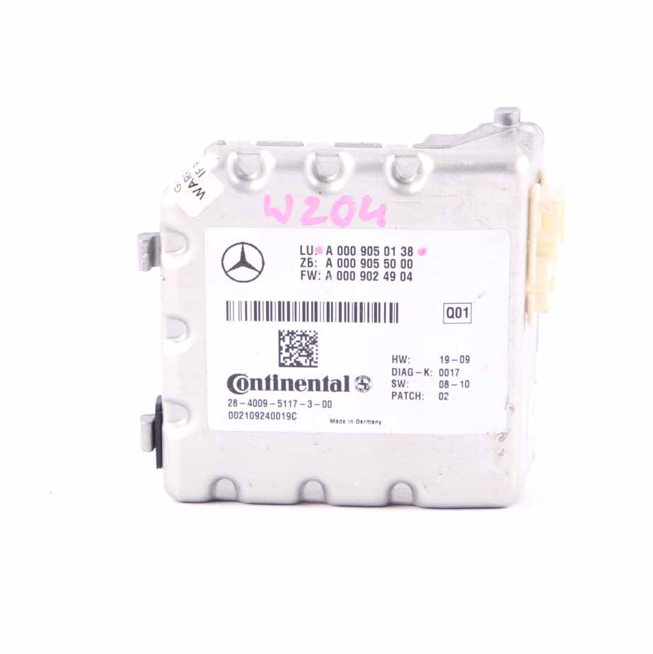 Mercedes W212 Mehrzweck Wind Schutzscheiben Kamera Steuergerät Modul A0009050338