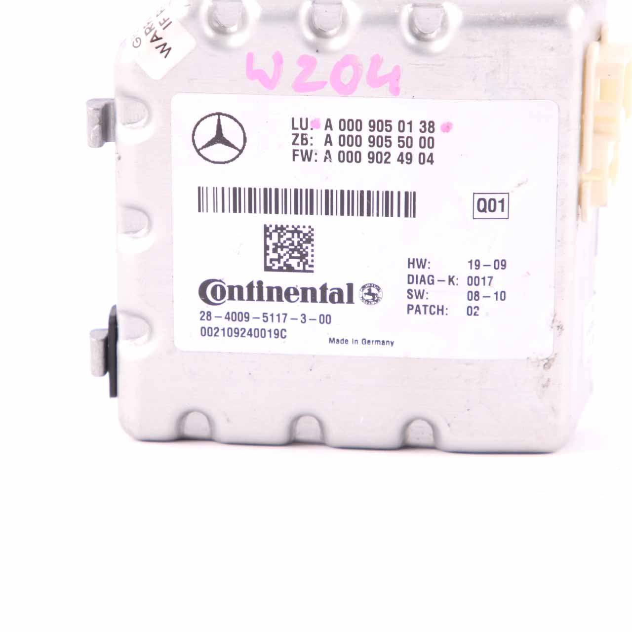 Mercedes W212 Mehrzweck Wind Schutzscheiben Kamera Steuergerät Modul A0009050338