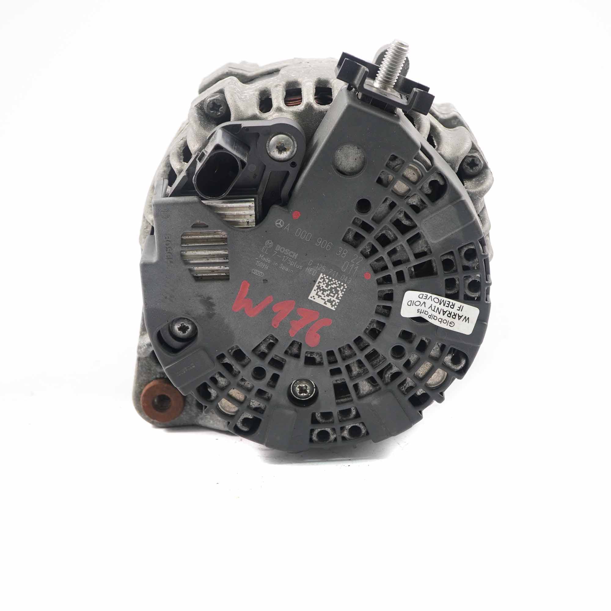 Mercedes W176 W246 Diesel Motor Alternator Generator Valeo 175A A0009063822