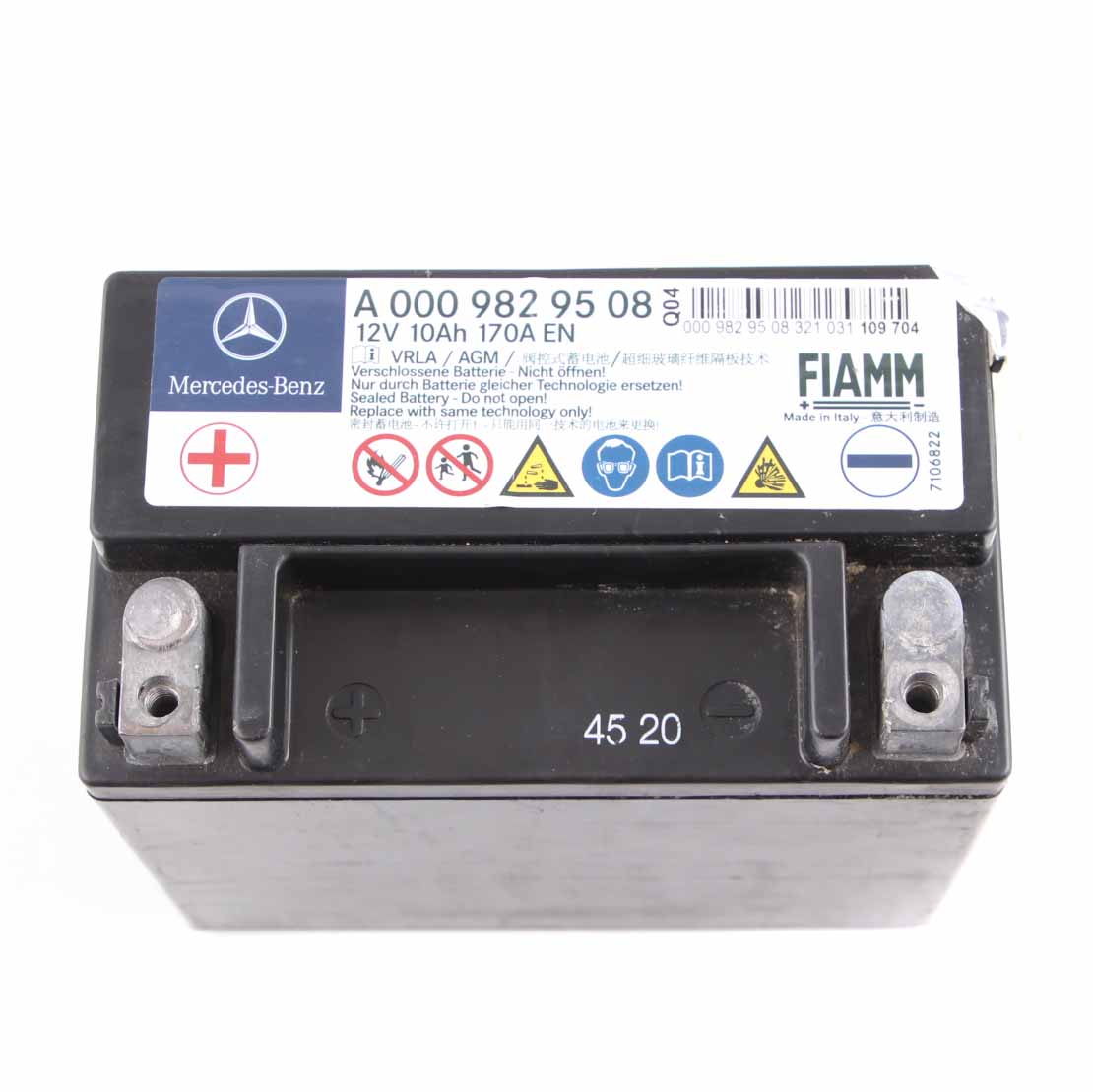 Mercedes W205 W213 10Ah 170A Zusatzbatterie Generator A0009829508