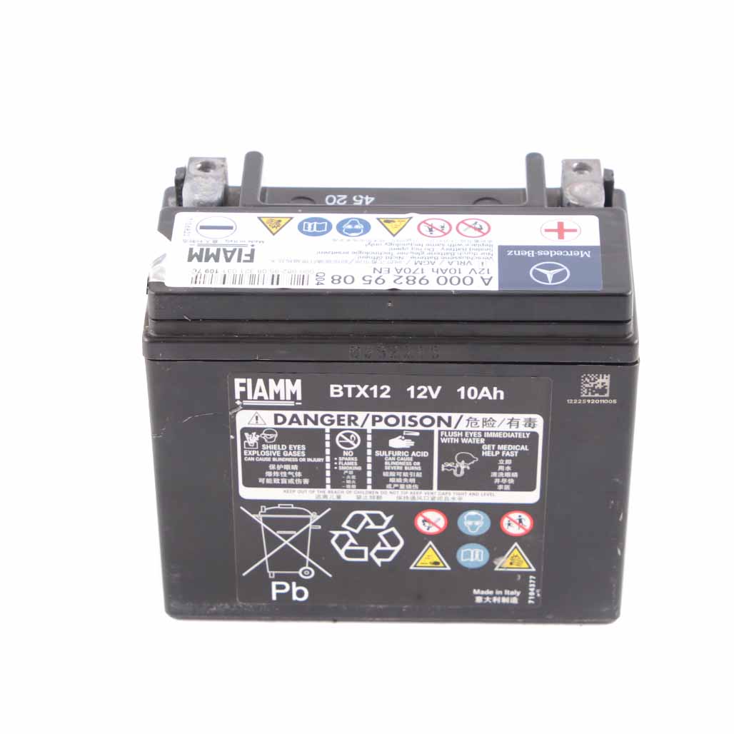 Mercedes W205 W213 10Ah 170A Zusatzbatterie Generator A0009829508