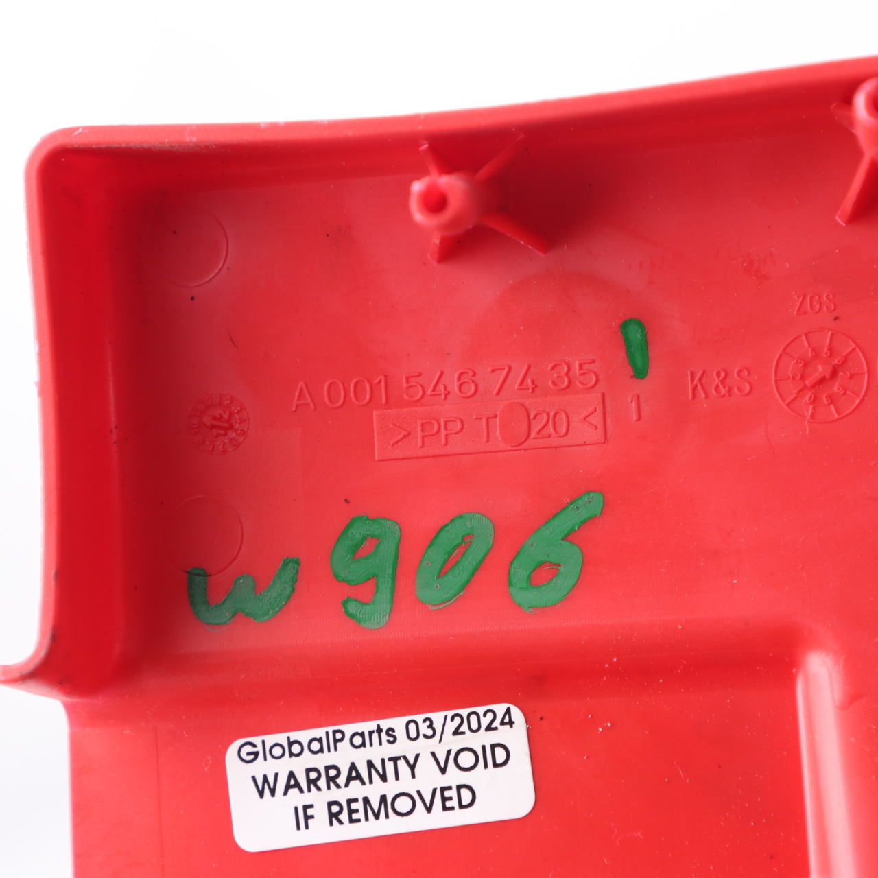 Battery Cover Mercedes W906 Battery Positive Pole Cover Red A0015467435