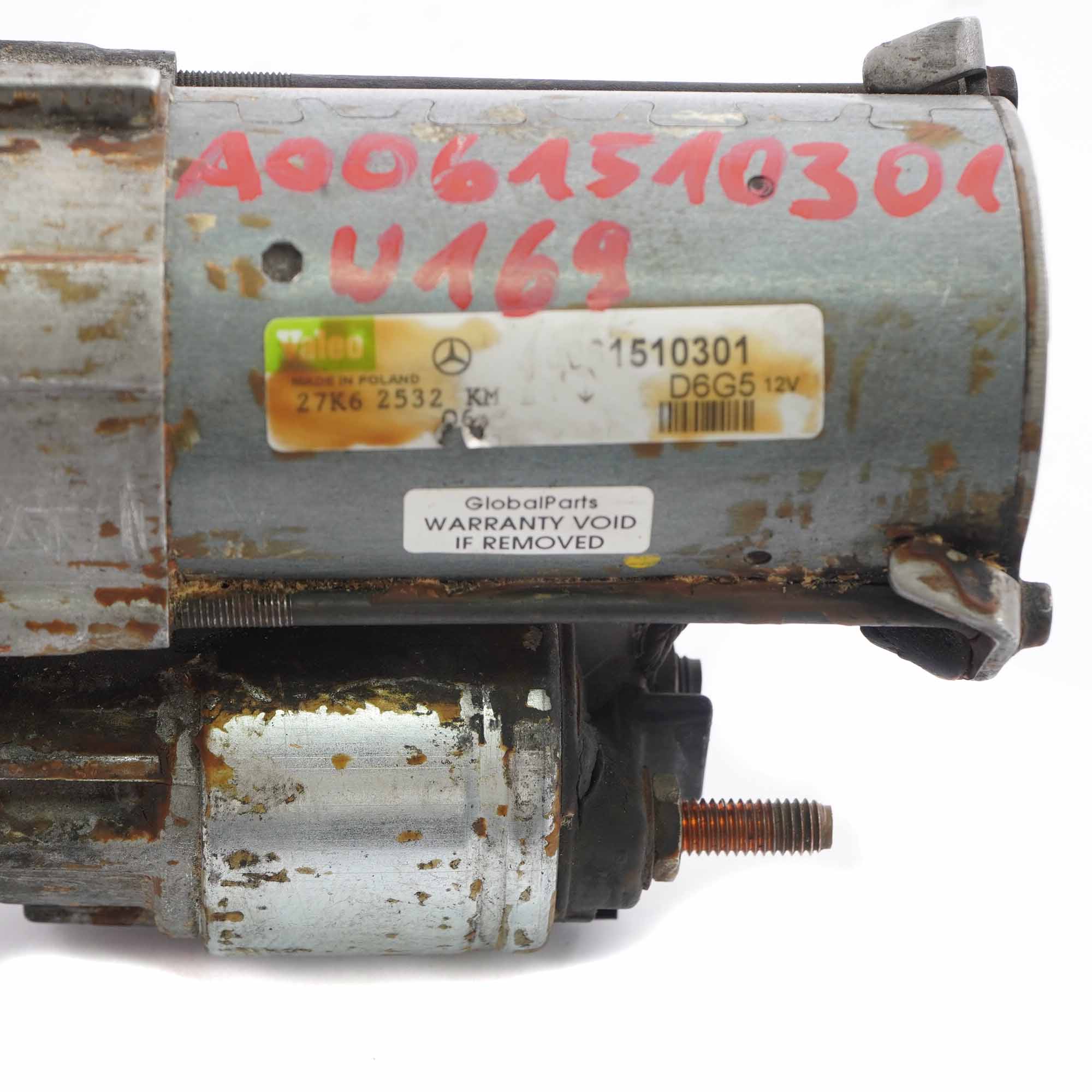 Mercedes W169 W245 Benzin Anlasser Motor A0061510301