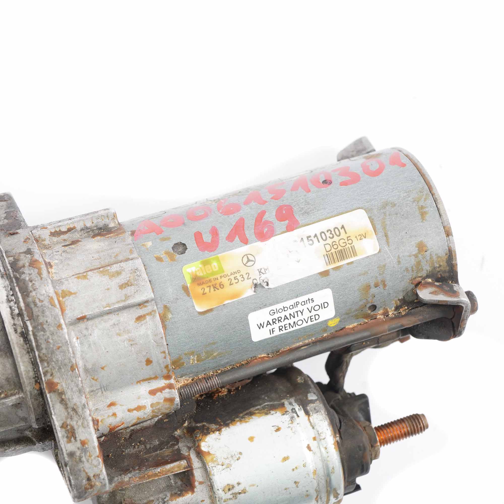 Mercedes W169 W245 Benzin Anlasser Motor A0061510301