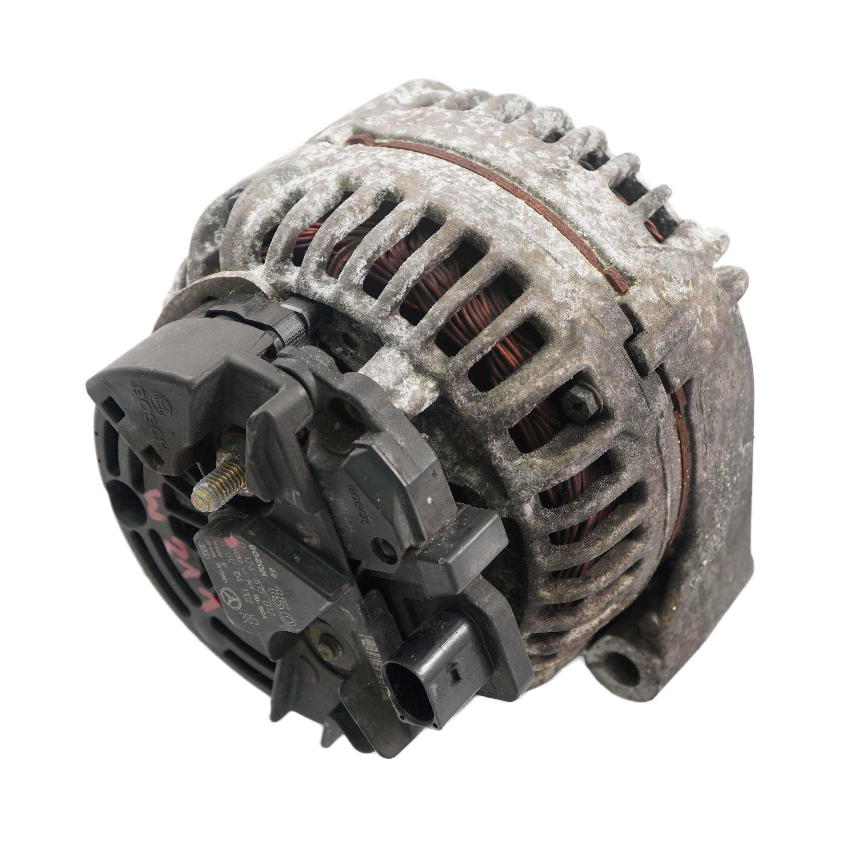 Mercedes C E W211 W220 M112 Alternator Generator Bosch 150A A0121541302