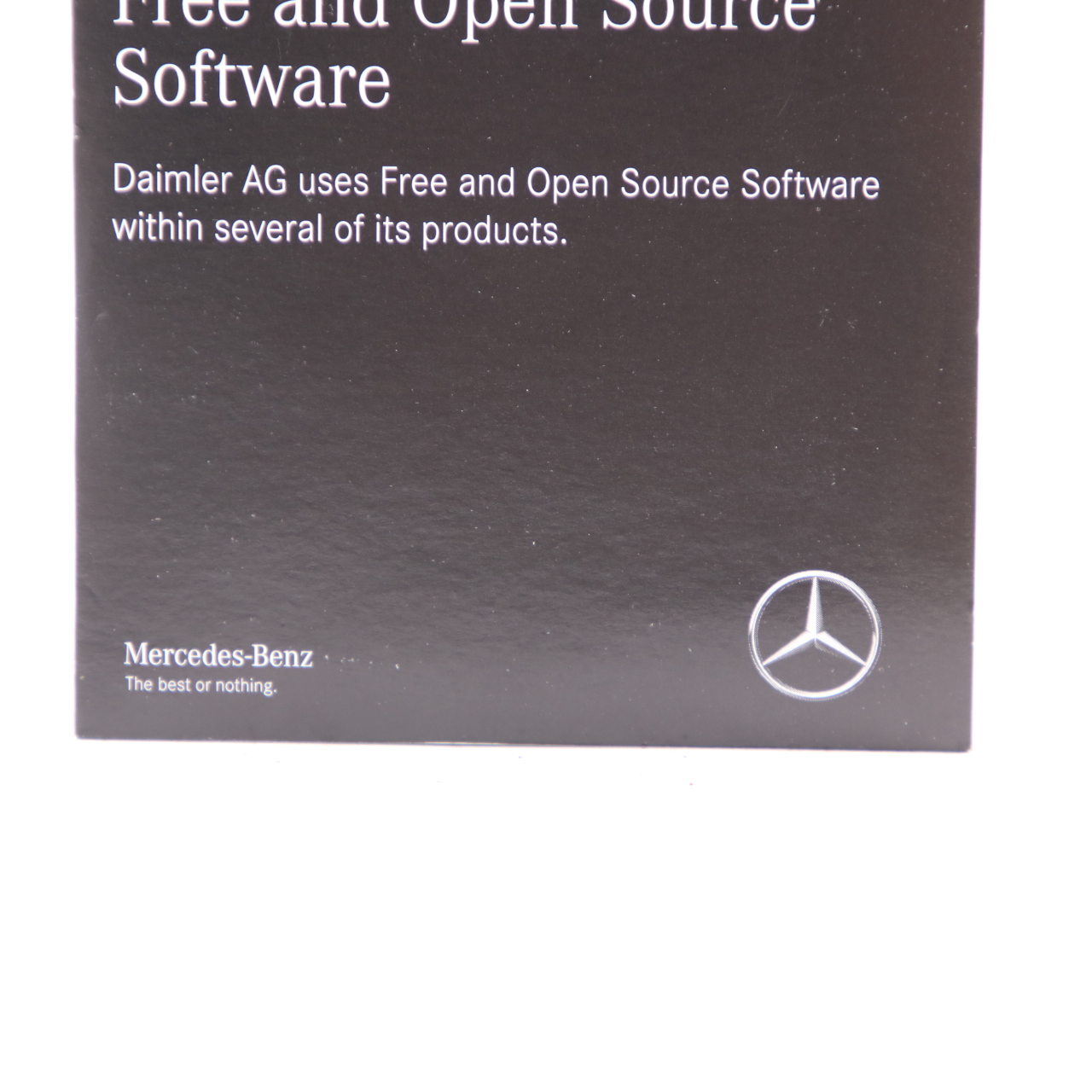 Mercedes W177 W247 Lizenzinformationen Freie Open Source Software A1178272500