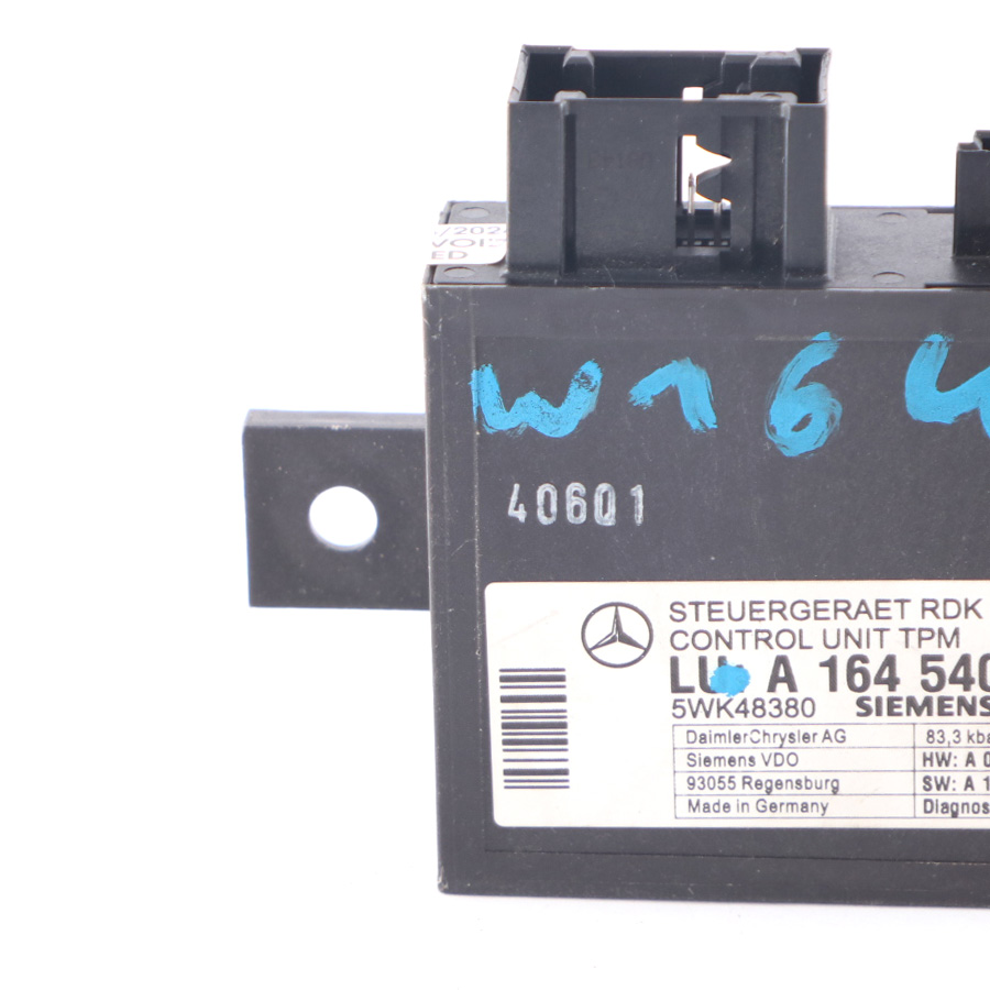 Mercedes W164 W211 C219 Reifendruck Überwachung Steuerung Modul A1645400762