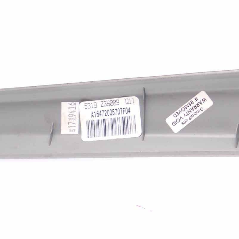 Mercedes ML W164 Tür Fenster Rahmen Trim Abdeckung grau vorne links A1647200570