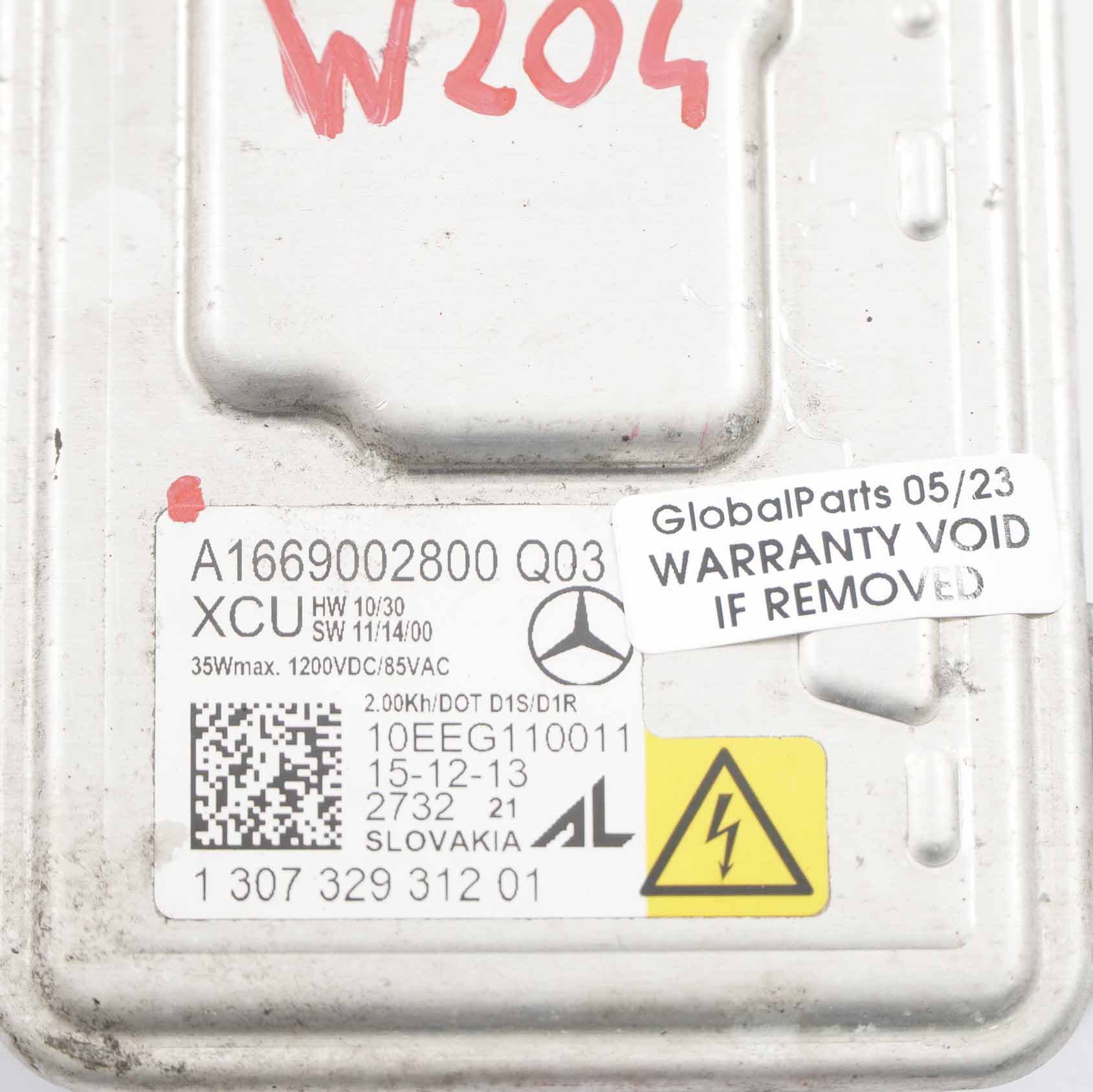 Light Module Mercedes W176 W204 Headlight Ballast Xenon Control Unit A1669002800