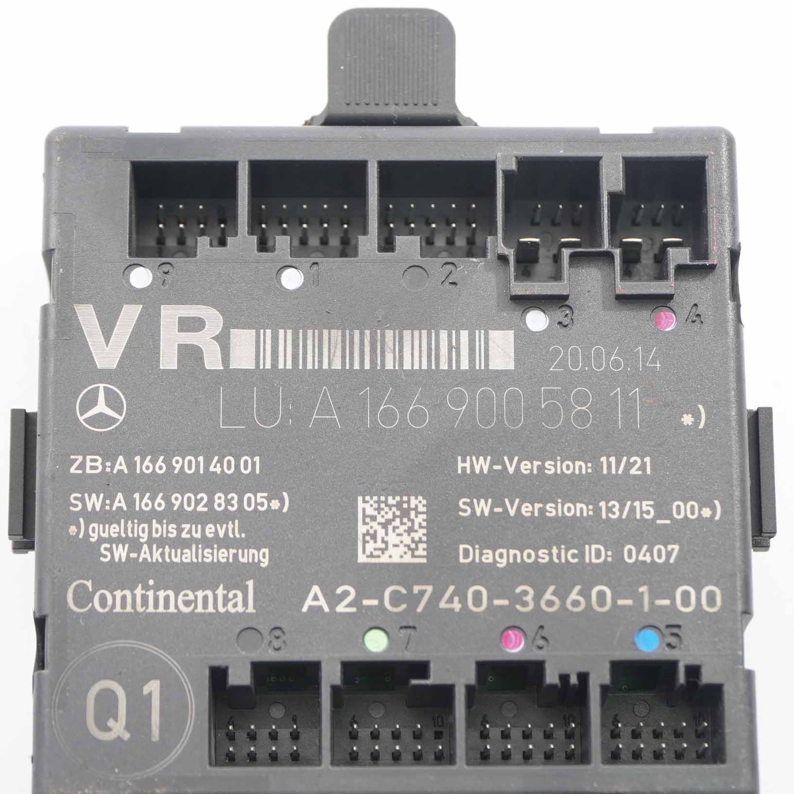 Türmodul Mercedes W176 W246 vorne rechts Steuergerät Modul A1669005811