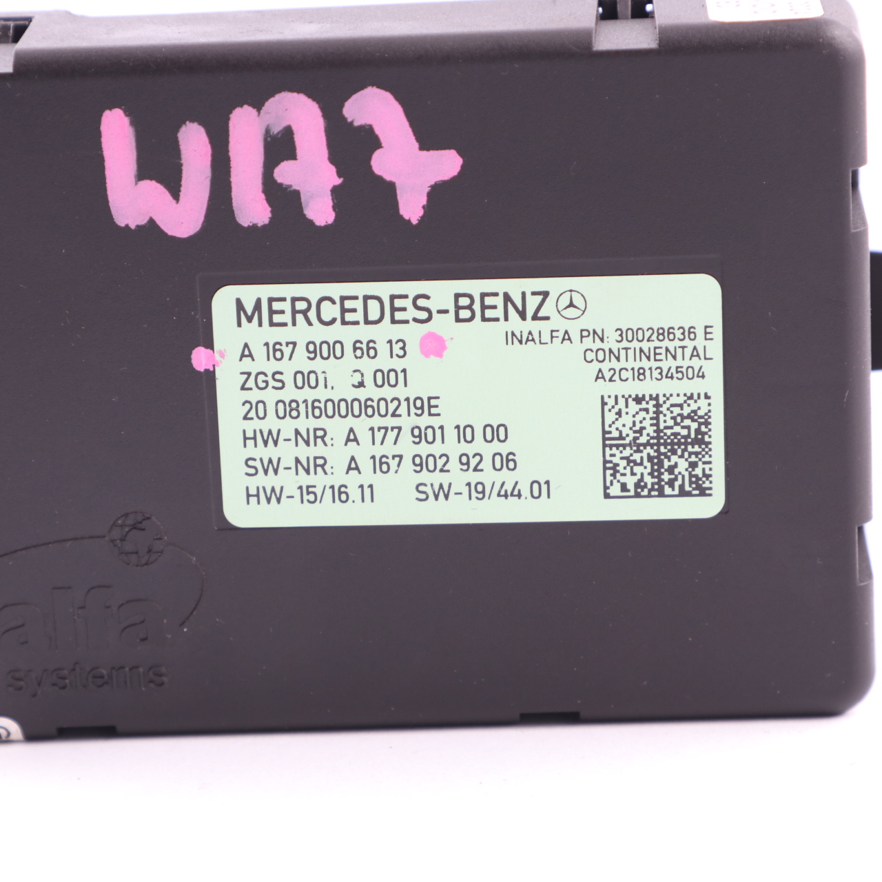 Mercedes W177 Schiebedachmodul Schiebedach Panoramasteuergerät A1679006613