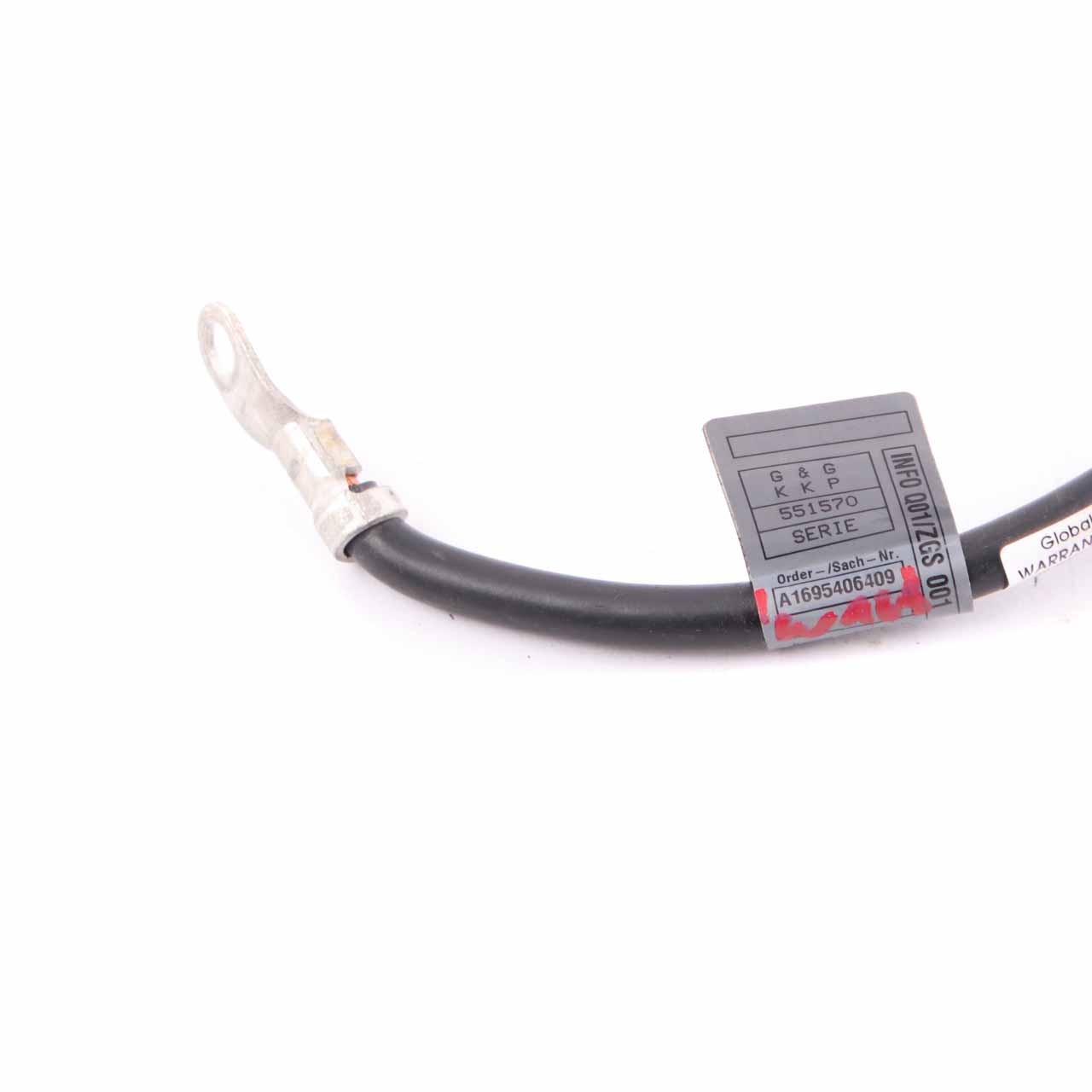 Mercedes W169 W245 Batterie Erde Negativ Kabel Kabelbaum A1695406409