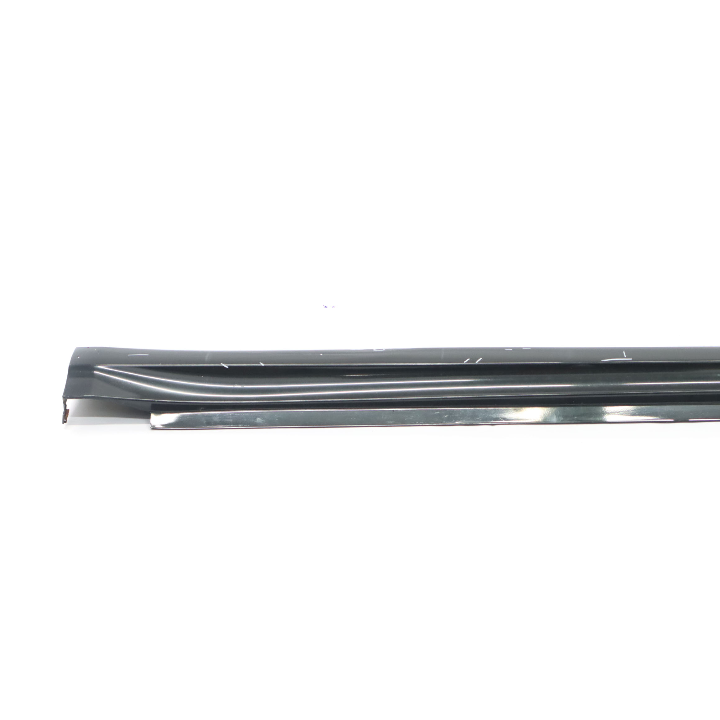 Mercedes W169 Side Skirt Door Sill Cover Left N/S Tropical Black Metallic - 160