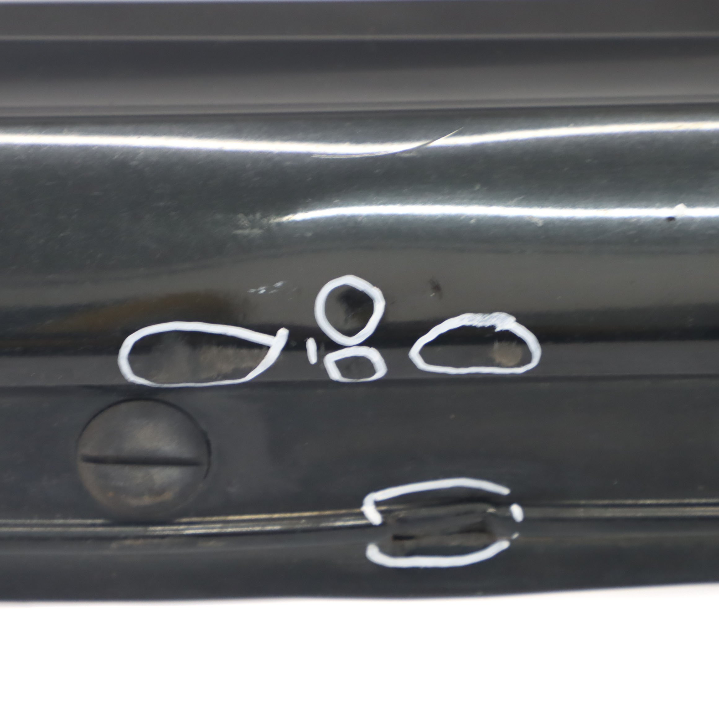 Mercedes W169 Side Skirt Door Sill Cover Left N/S Tropical Black Metallic - 160