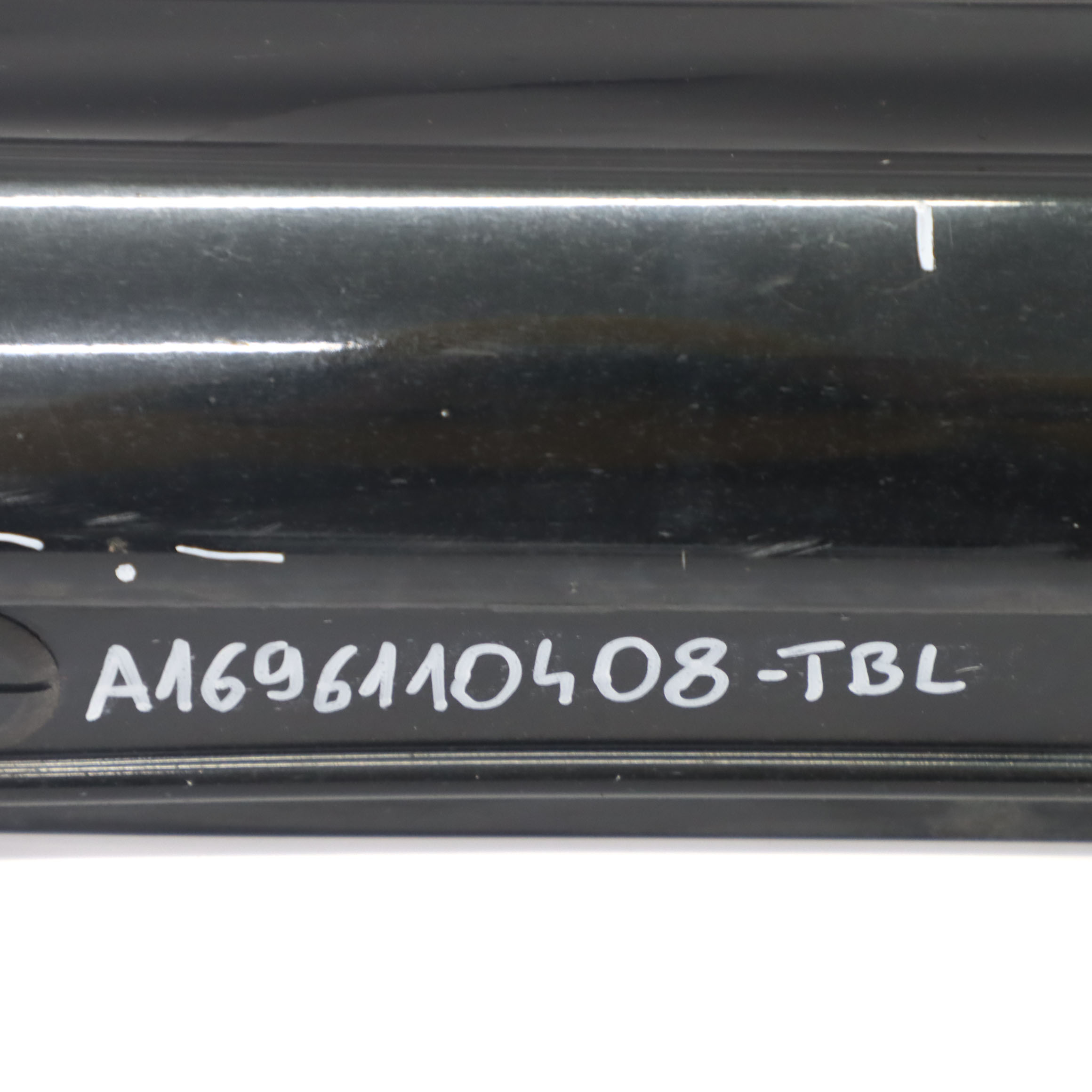 Mercedes W169 Side Skirt Door Sill Cover Right O/S Tropical Black Metallic - 160