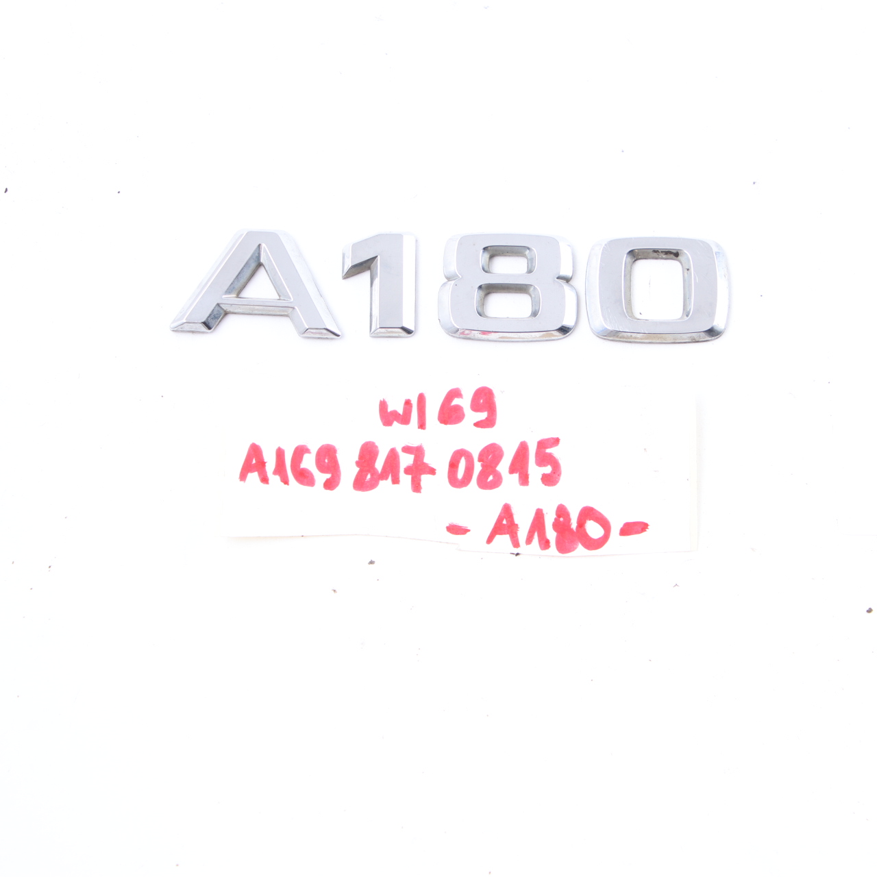 Mercedes W169 Kofferraum Heckklape aufgeklebt Emblem Schriftzug A180 A1698170815