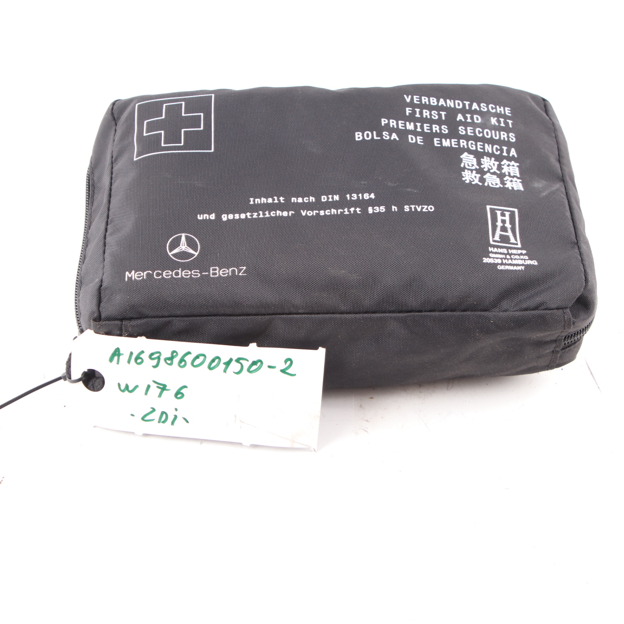 First Aid Mercedes W169 W203 W212 Emergency Medical Kit Pouch Box A1698600150