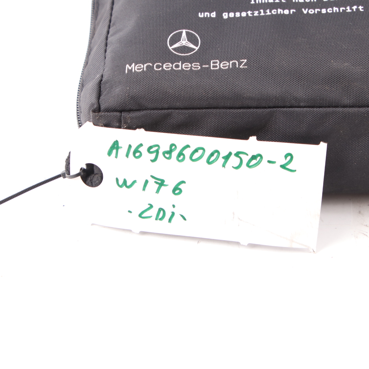 First Aid Mercedes W169 W203 W212 Emergency Medical Kit Pouch Box A1698600150