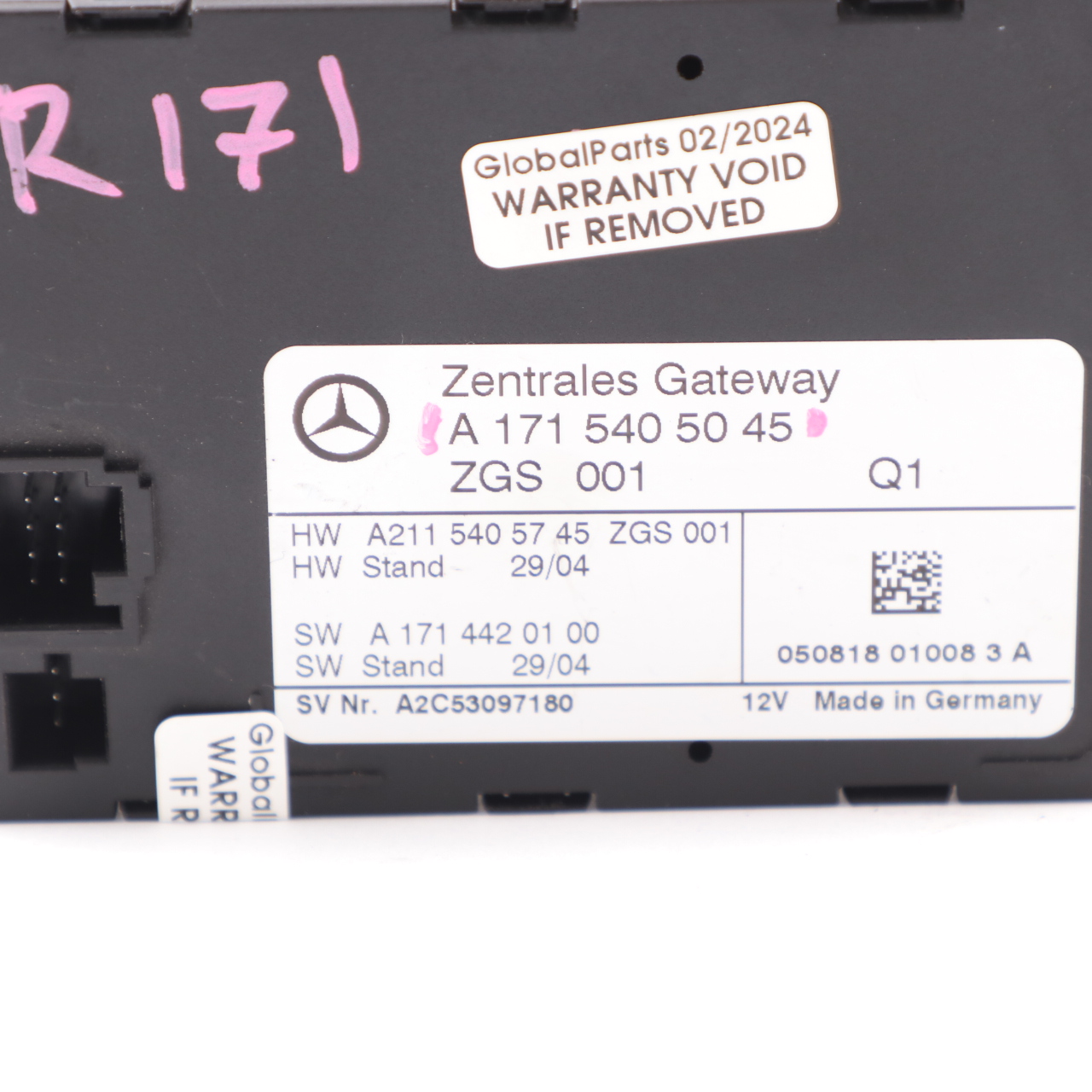 Mercedes SLK R171 Zentrales Gateway Modul ECU Steuer Gerät A1715405045