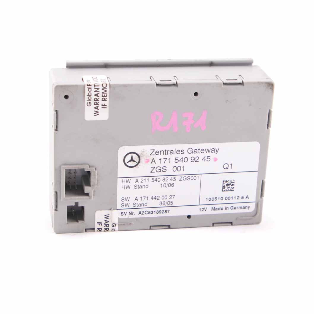 Mercedes SLK R171 Gateway Steuergerät Gateway Modul ECU A1715409245