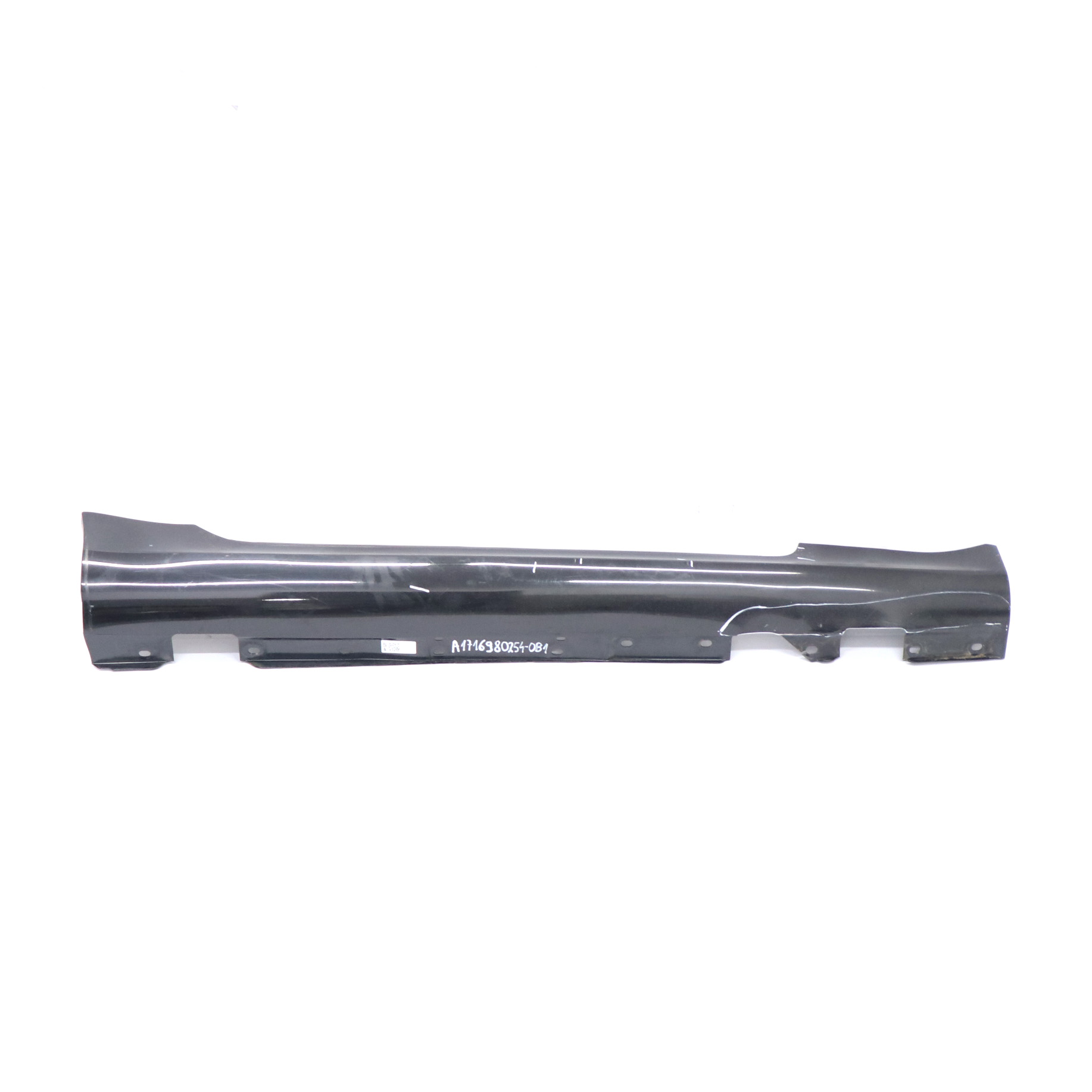 Mercedes R171 Door Sill Side Cover Skirt Right O/S Obsidian Black Metallic - 197