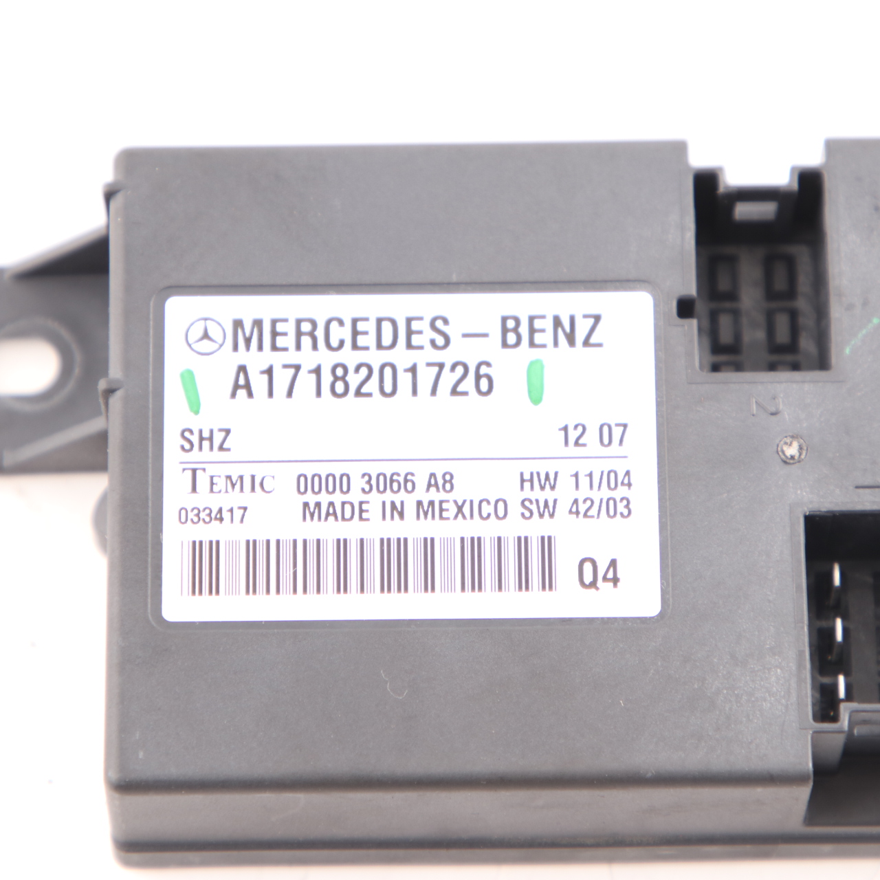 Mercedes SLK R171 Sitzheizung Steuergerät Modul ECU A1718201726