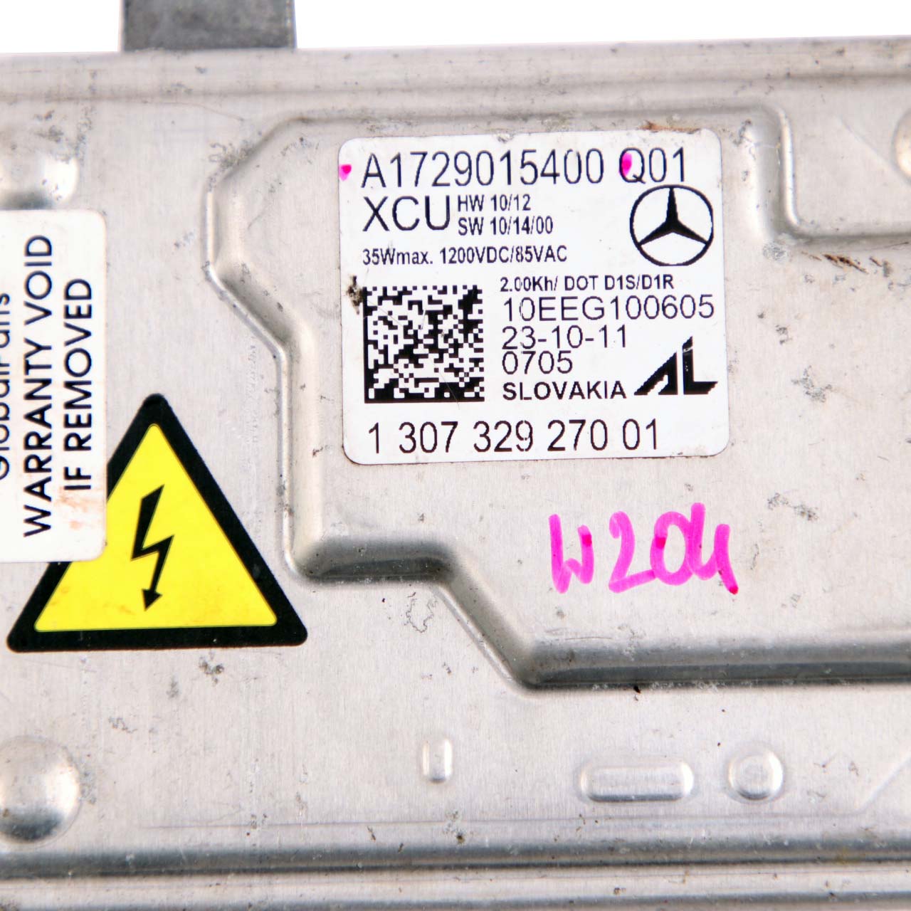 Mercedes W204 Xenon Scheinwerfer Ballast Steuergerät Modul A1729015400