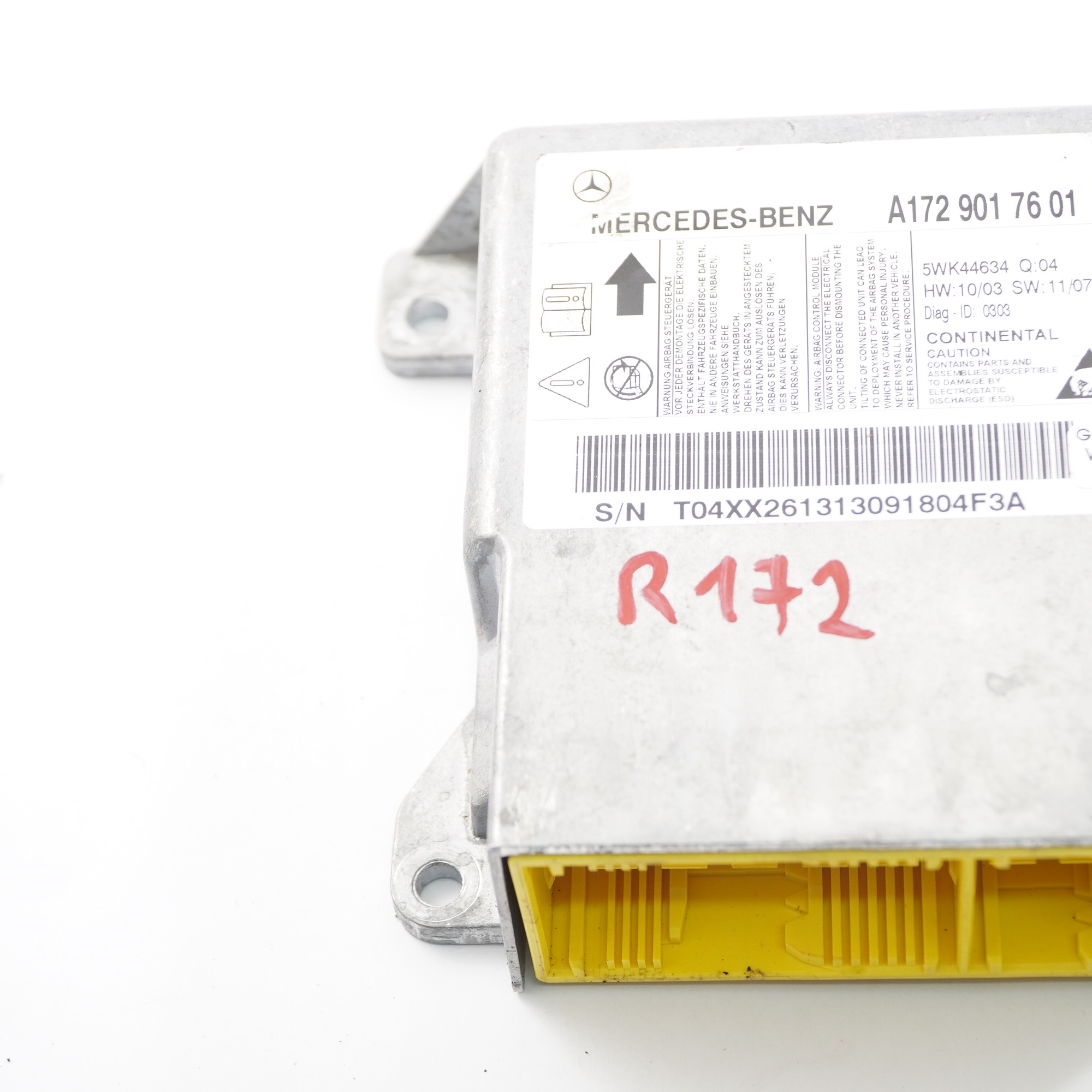 Mercedes SLK R172 Vorderseite Air Modul SRS Steuergerät ECU A1729017601