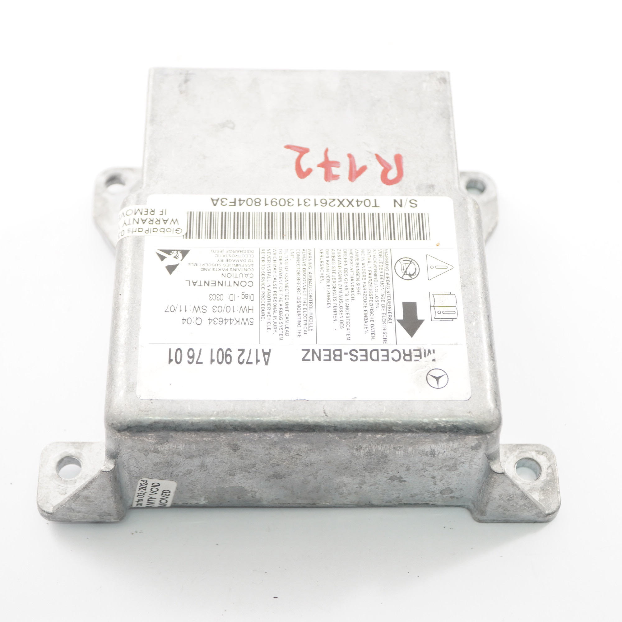 Mercedes SLK R172 Vorderseite Air Modul SRS Steuergerät ECU A1729017601