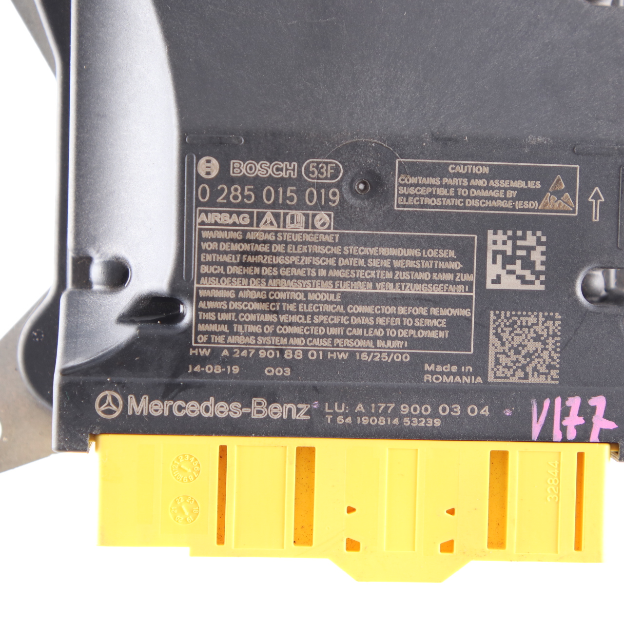 Mercedes V177 Airbag Modul SRS Steuergerät ECU A1779000304