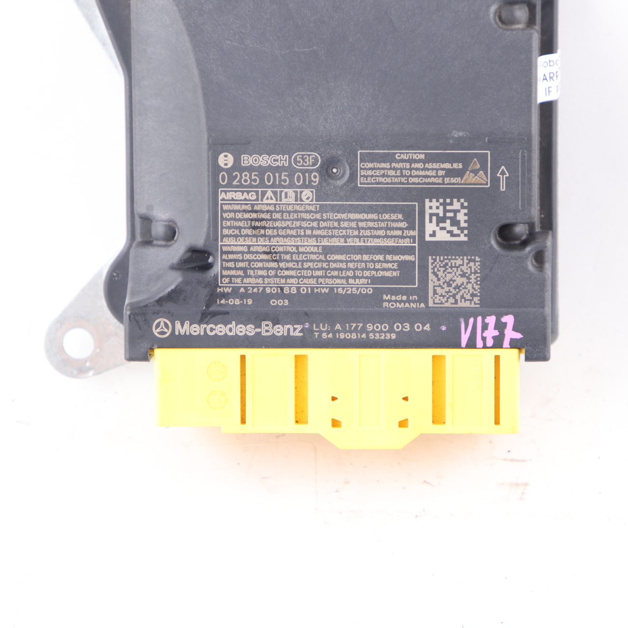 Mercedes V177 Airbag Modul SRS Steuergerät ECU A1779000304