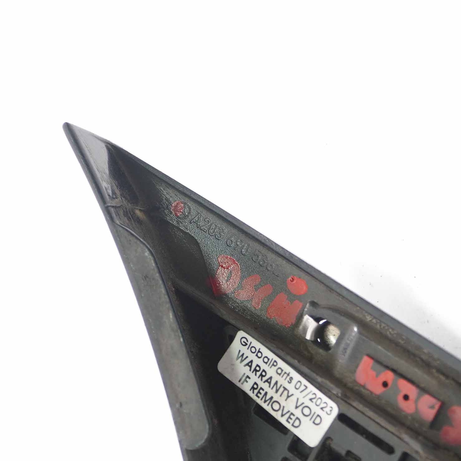 Mercedes W203 Fender Trim Rear Left N/S Molding Strip Panel Diamantschwarz - 768