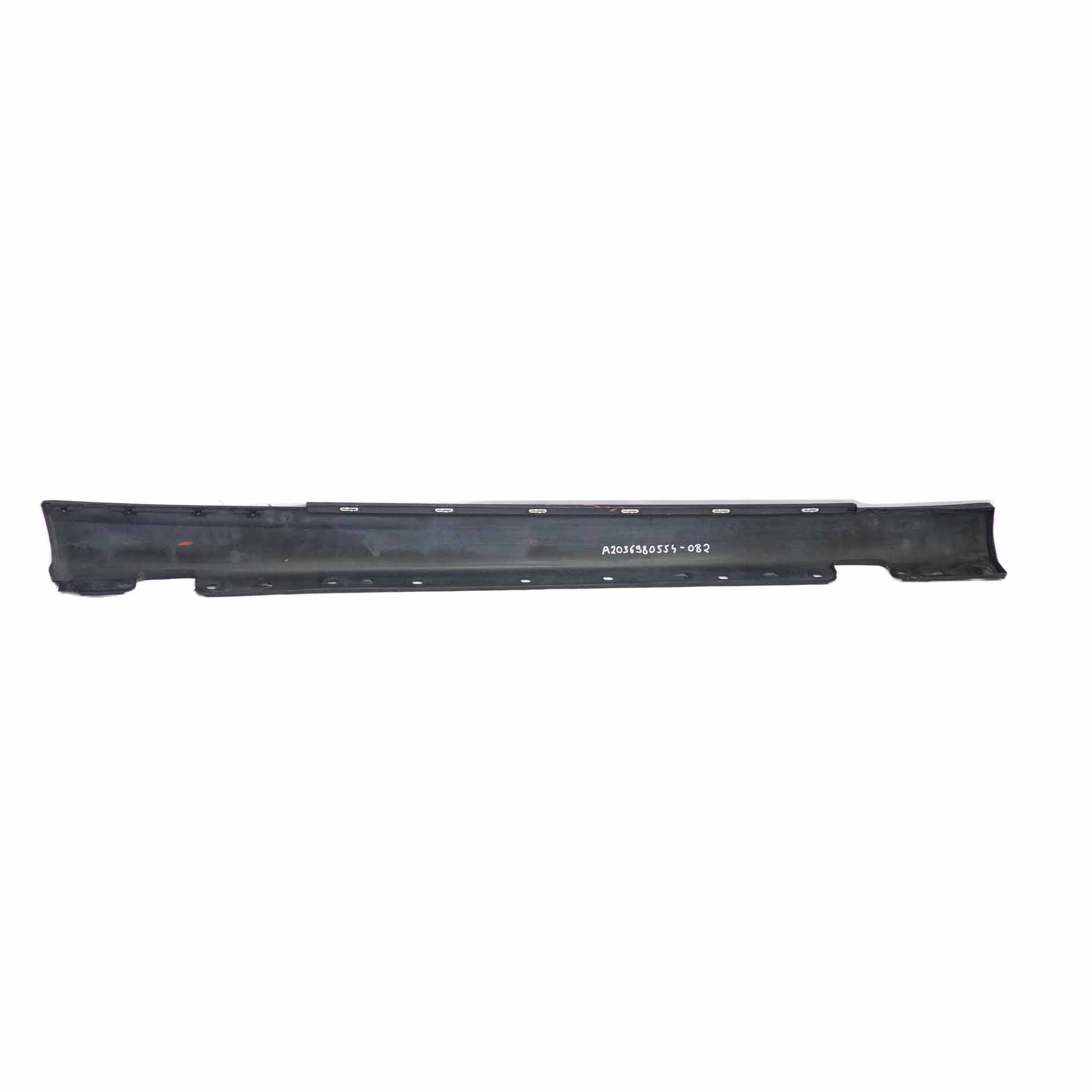 Mercedes CL203 Side Skirt Cover Sill Trim Panel Left N/S Obsidian Black - 197