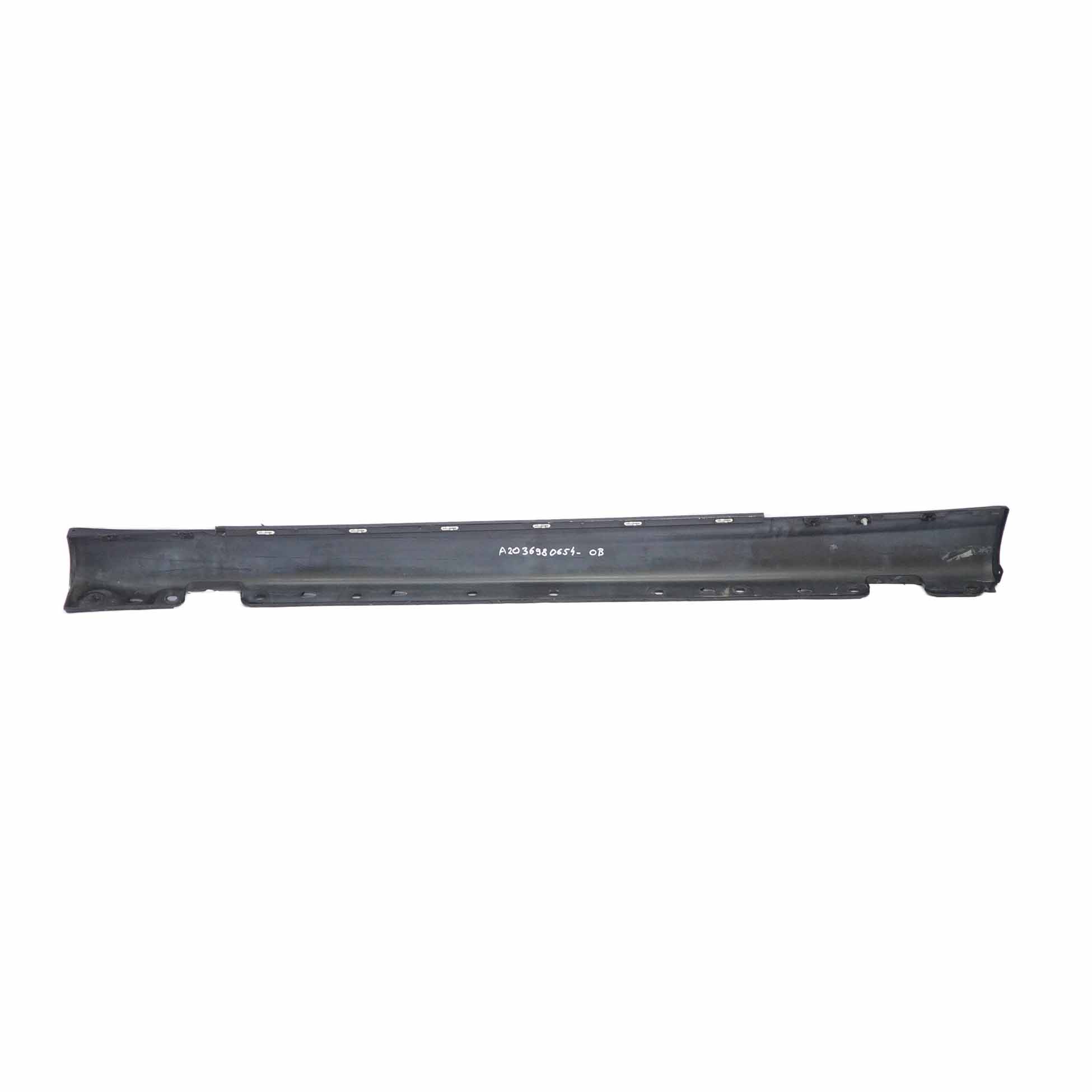 Mercedes CLC CL203 Door Sill Side Cover Skirt Right O/S Obsidian Black - 197