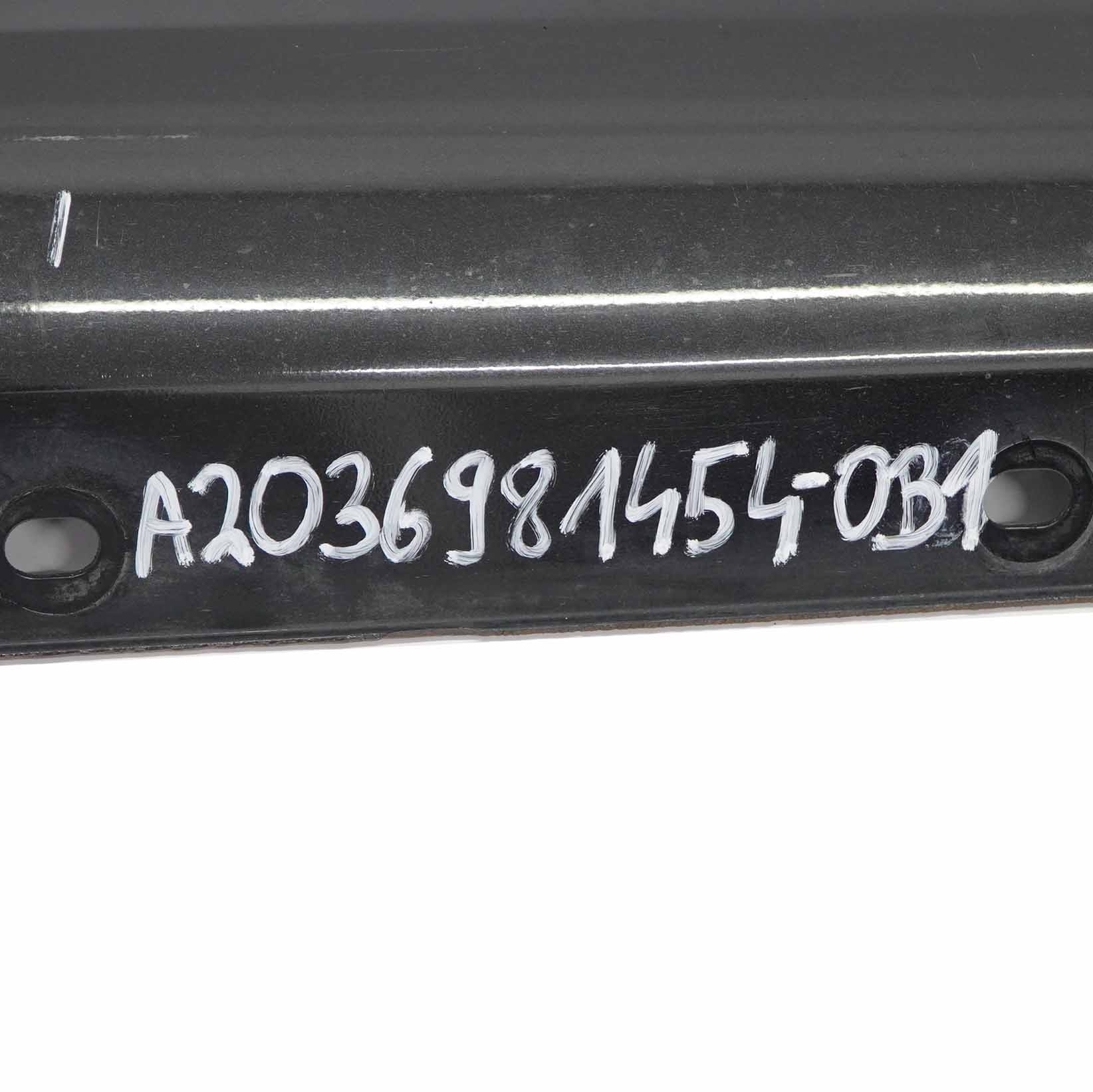 Mercedes W203 Door Sill Side Cover Skirt Right O/S Obsidian Black Metallic - 197