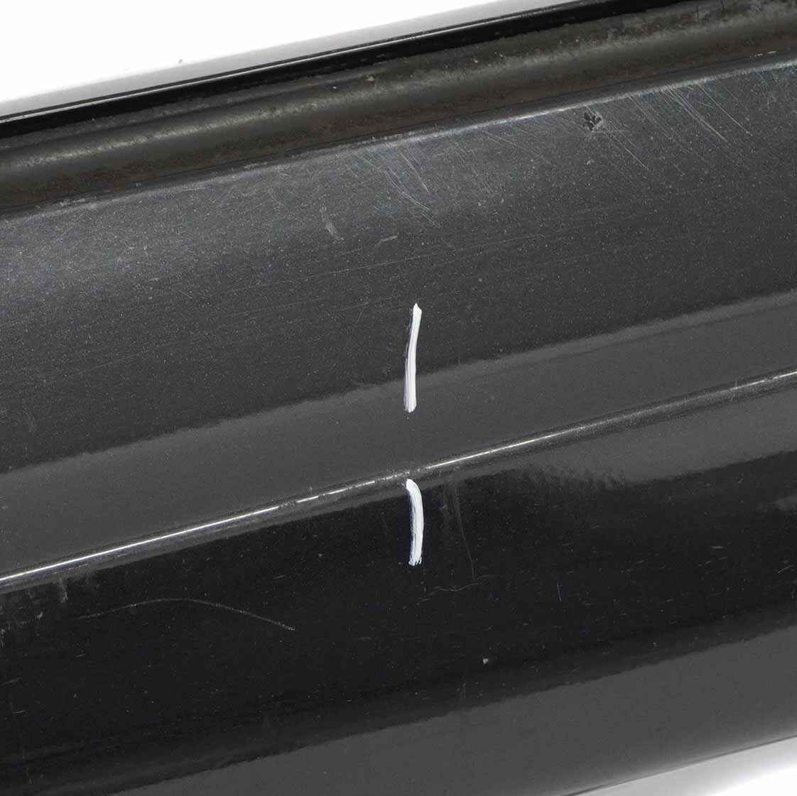 Mercedes W203 Door Sill Side Cover Skirt Right O/S Obsidian Black Metallic - 197