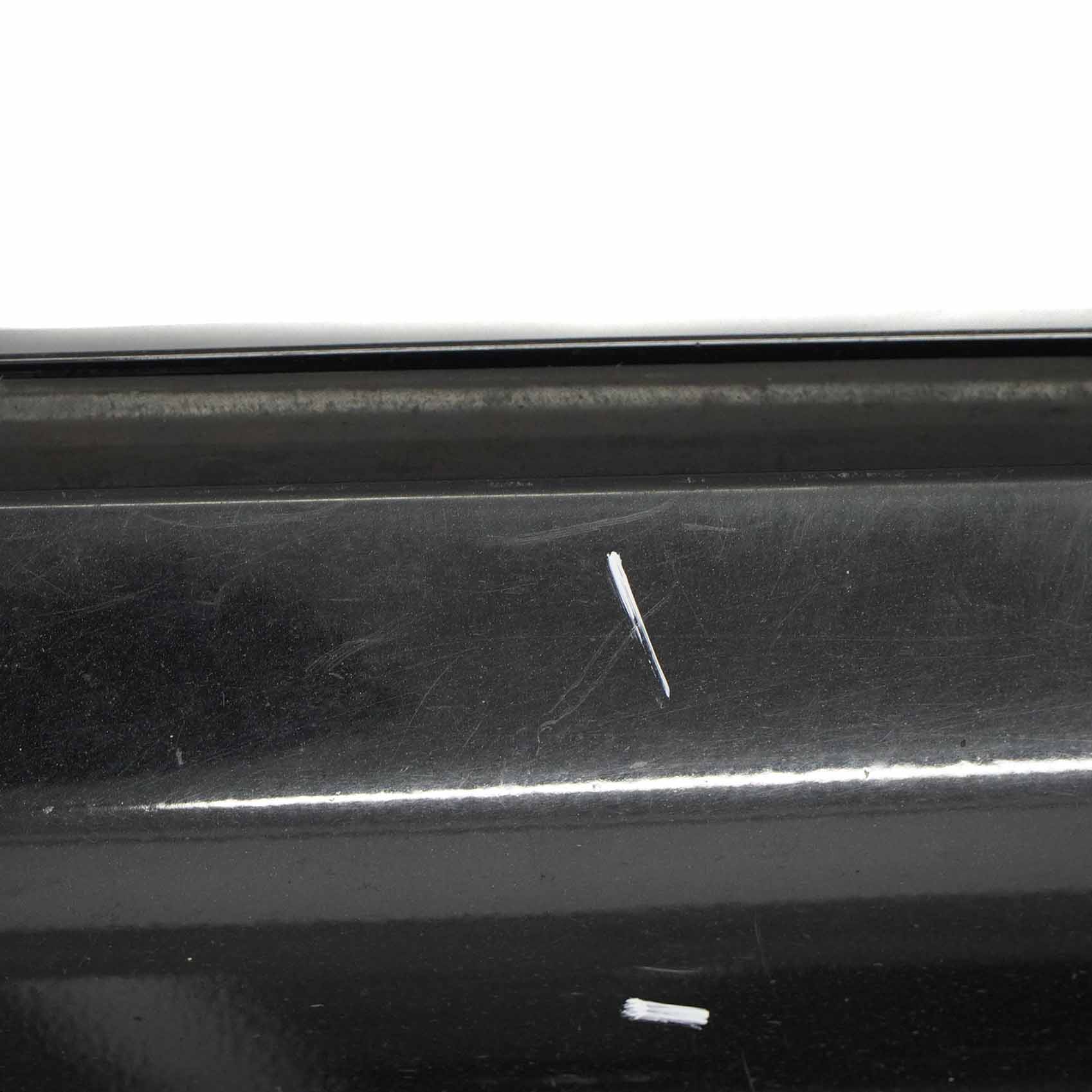 Mercedes W203 Door Sill Side Cover Skirt Right O/S Obsidian Black Metallic - 197