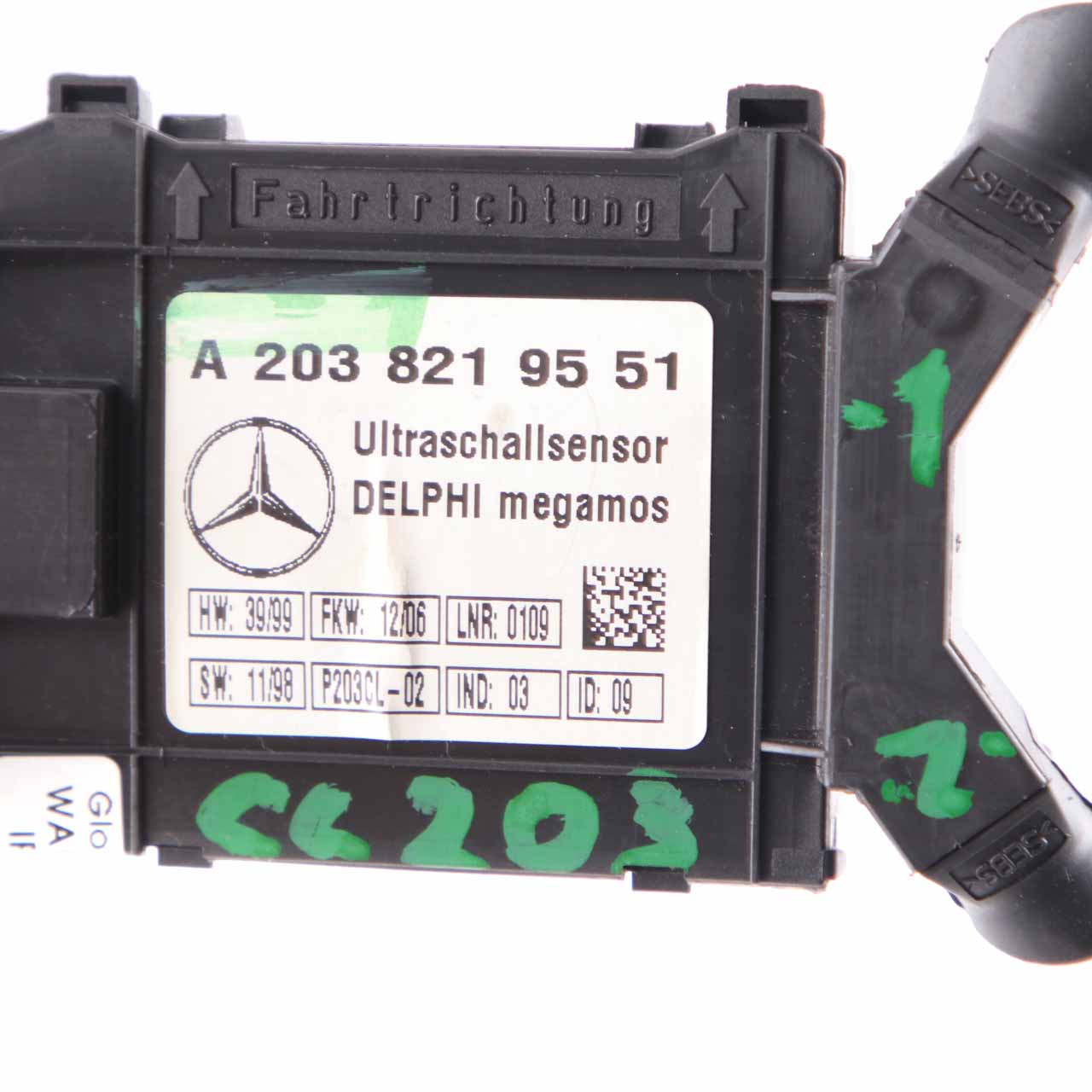 Mercedes CL203 hinteren Dach Alarm Motion Sensor Steuergerät Modul A2038219551