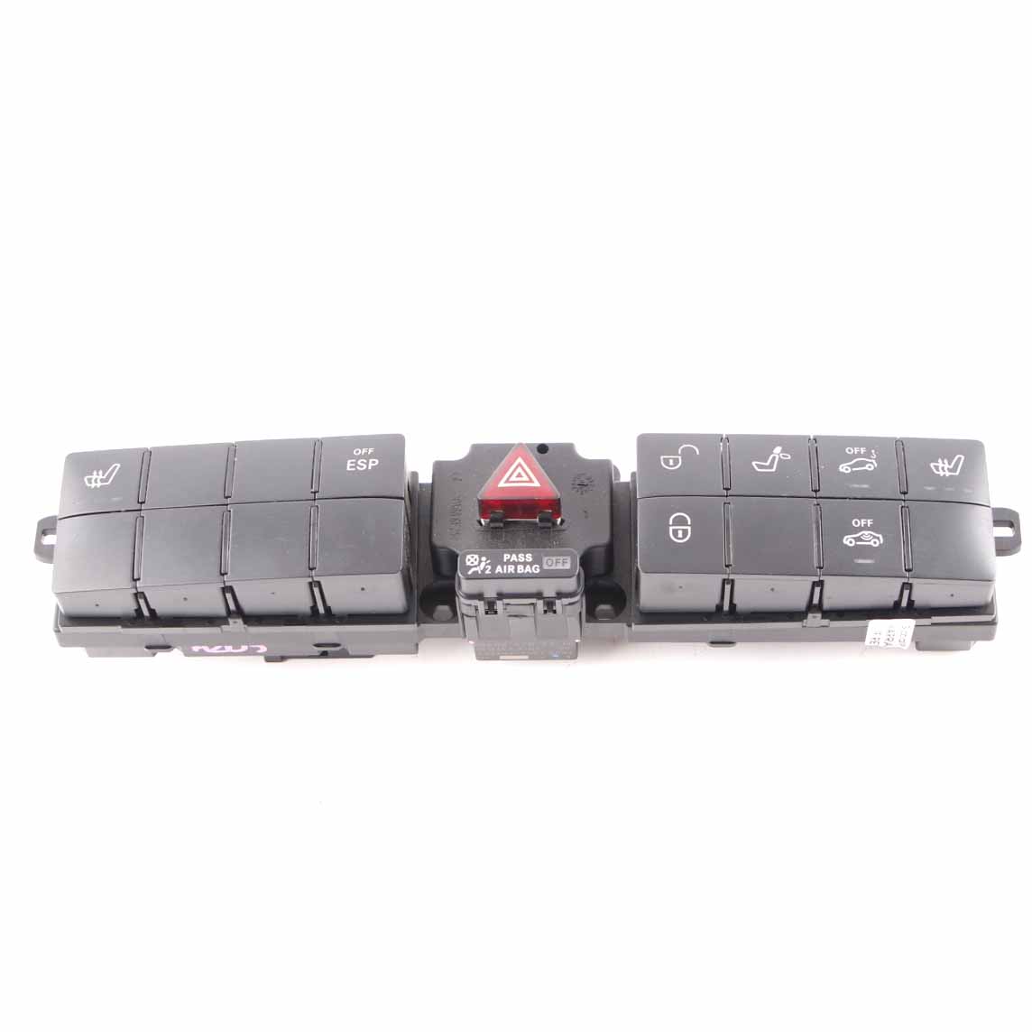 Mercedes W203 Switch Unit Control Panel Hazard Lock ESP Seat Heating A2038702110