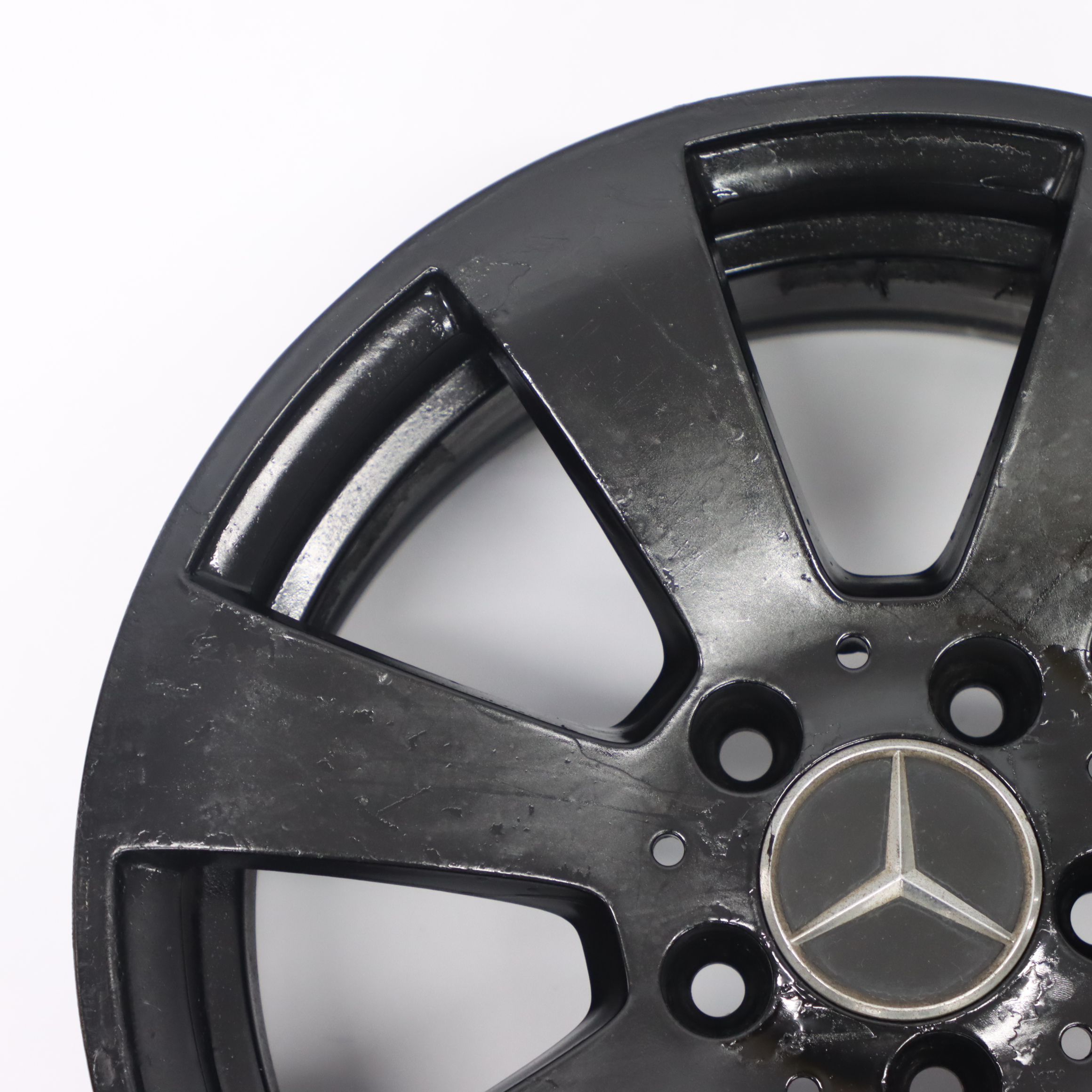 Mercedes W204 Schwarz 7 Loch Leicht metall felge 16" ET:43 7J A2044011102