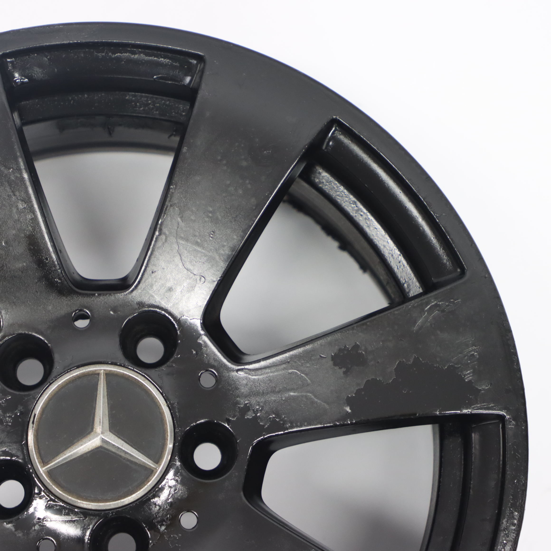 Mercedes W204 Schwarz 7 Loch Leicht metall felge 16" ET:43 7J A2044011102