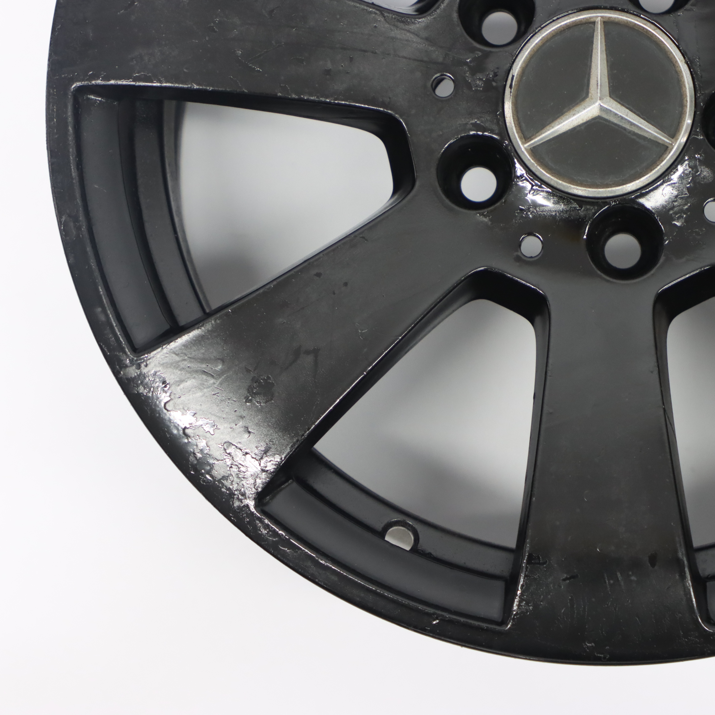 Mercedes W204 Schwarz 7 Loch Leicht metall felge 16" ET:43 7J A2044011102