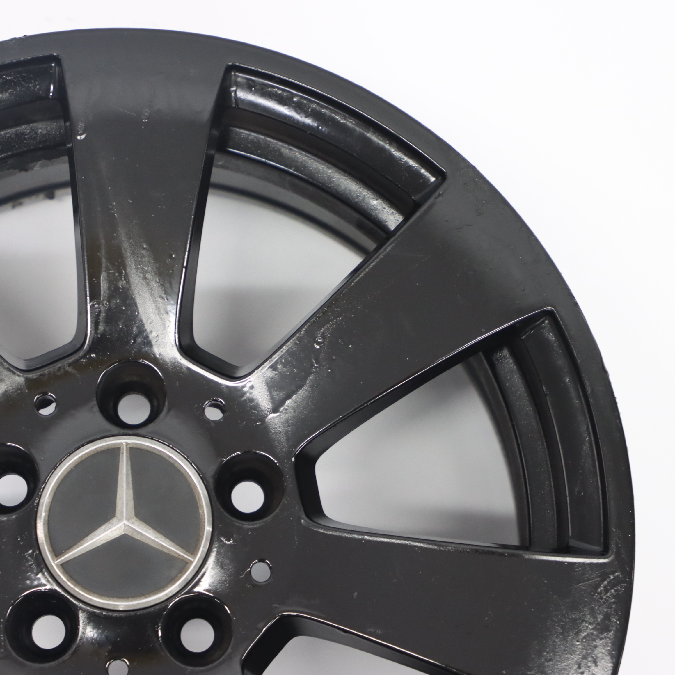 Mercedes W204 Schwarz 7 Loch Leicht metall felge 16" ET:43 7J A2044011102