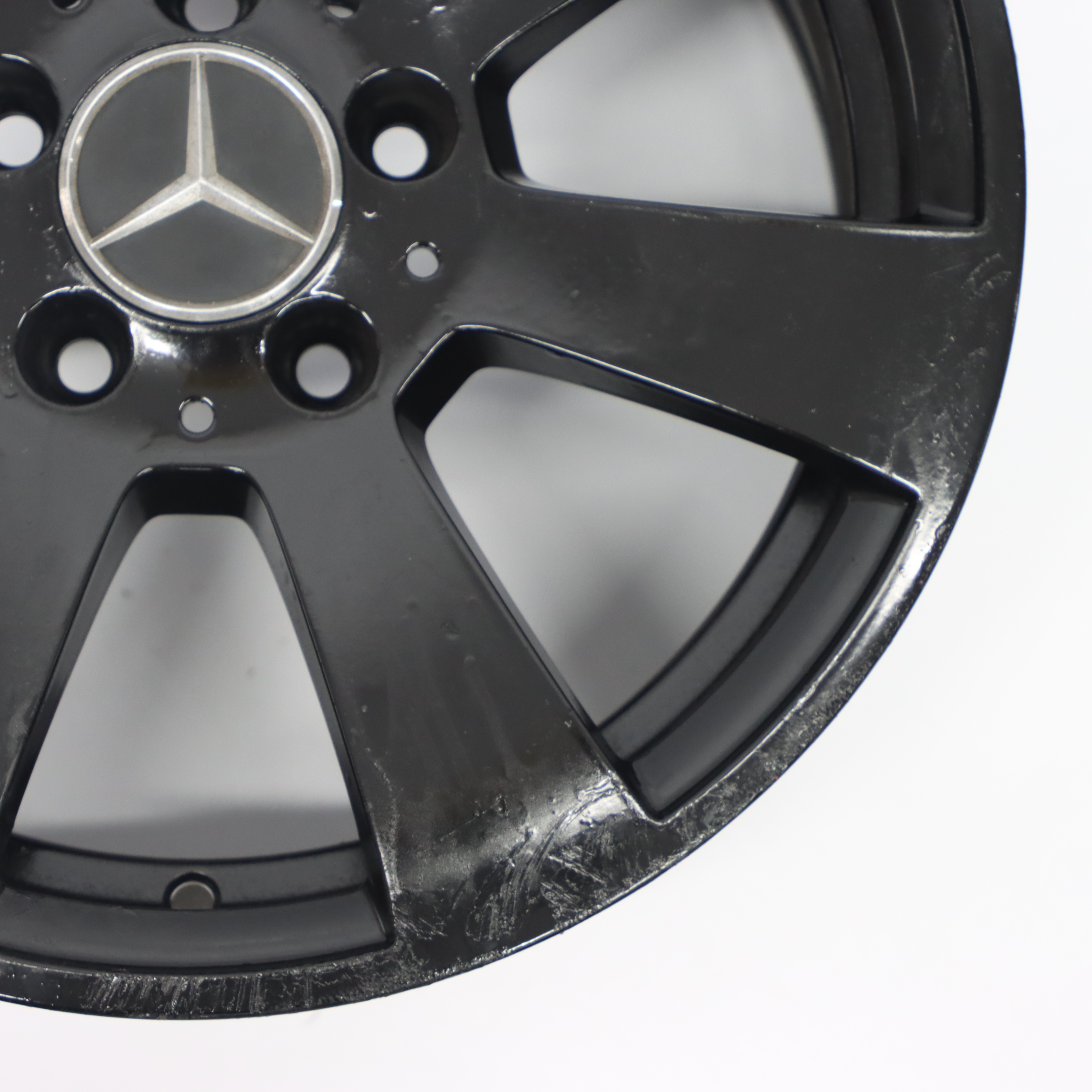 Mercedes W204 Schwarz 7 Loch Leicht metall felge 16" ET:43 7J A2044011102