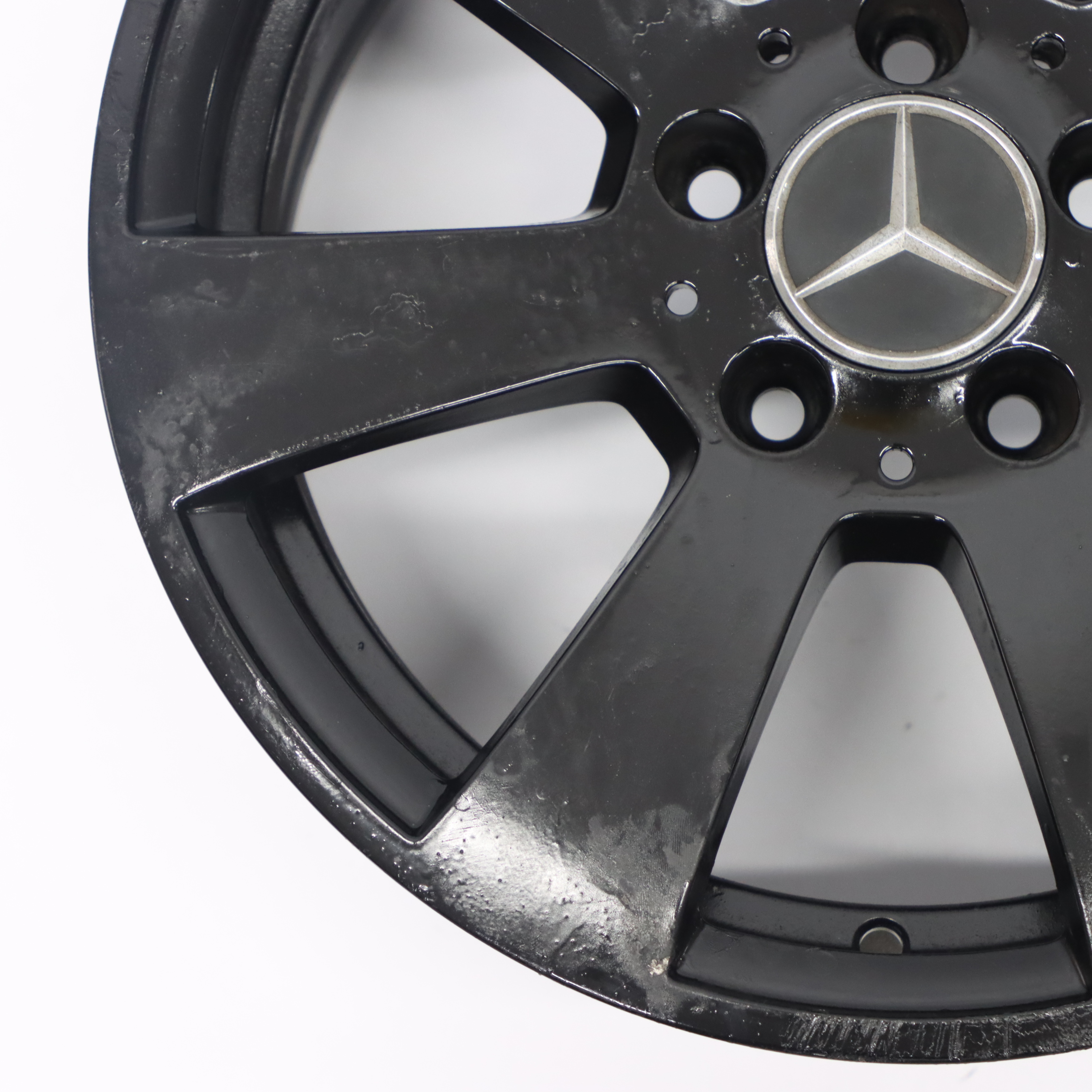 Mercedes W204 Schwarz 7 Loch Leicht metall felge 16" ET:43 7J A2044011102