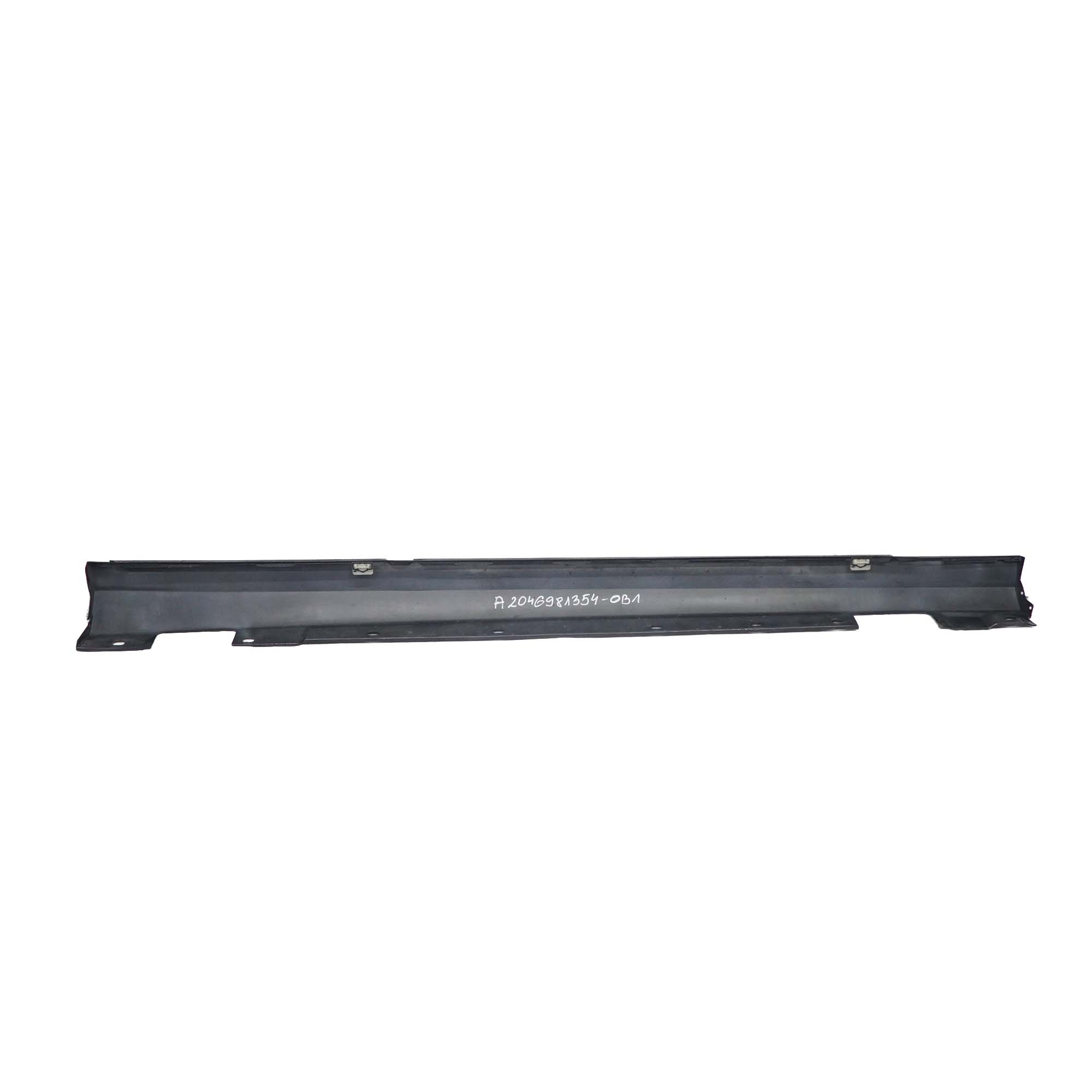 Mercedes W204 Side Skirt Cover Door Sill Panel Left N/S Obsidian Black - 197